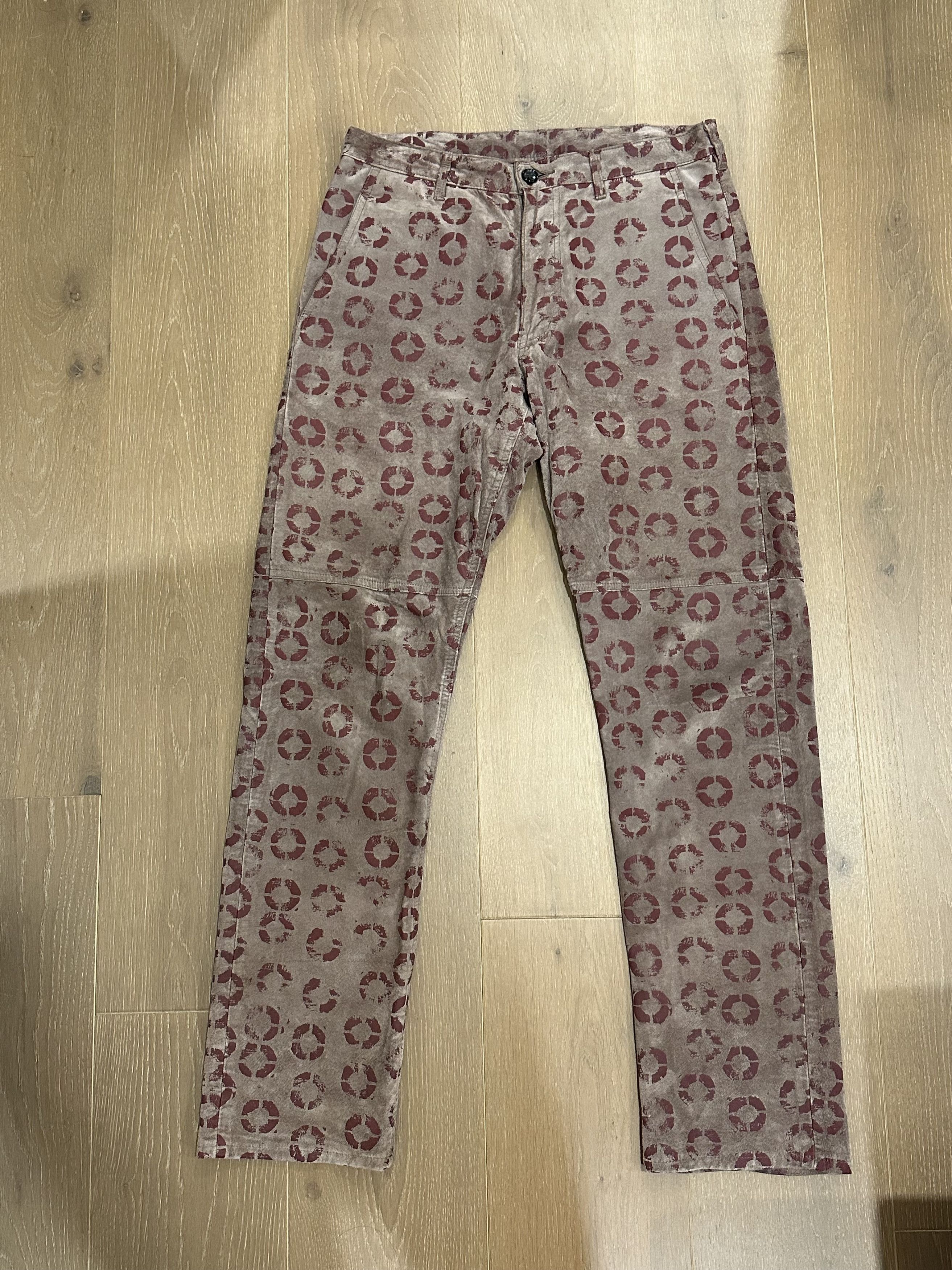 Comme des Garcons × Comme des Garcons Homme Plus Comme Des Garcon Homme Plus AD2007 Stamp Leather Pant Size US 30 / EU 46 - 1 Thumbnail