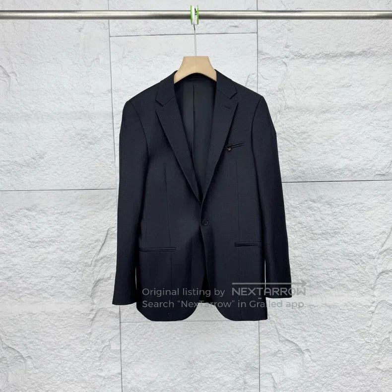 Givenchy Givenchy Size46 Black Collar Single Button Suit Size US M / EU 48-50 / 2 - 1 Thumbnail