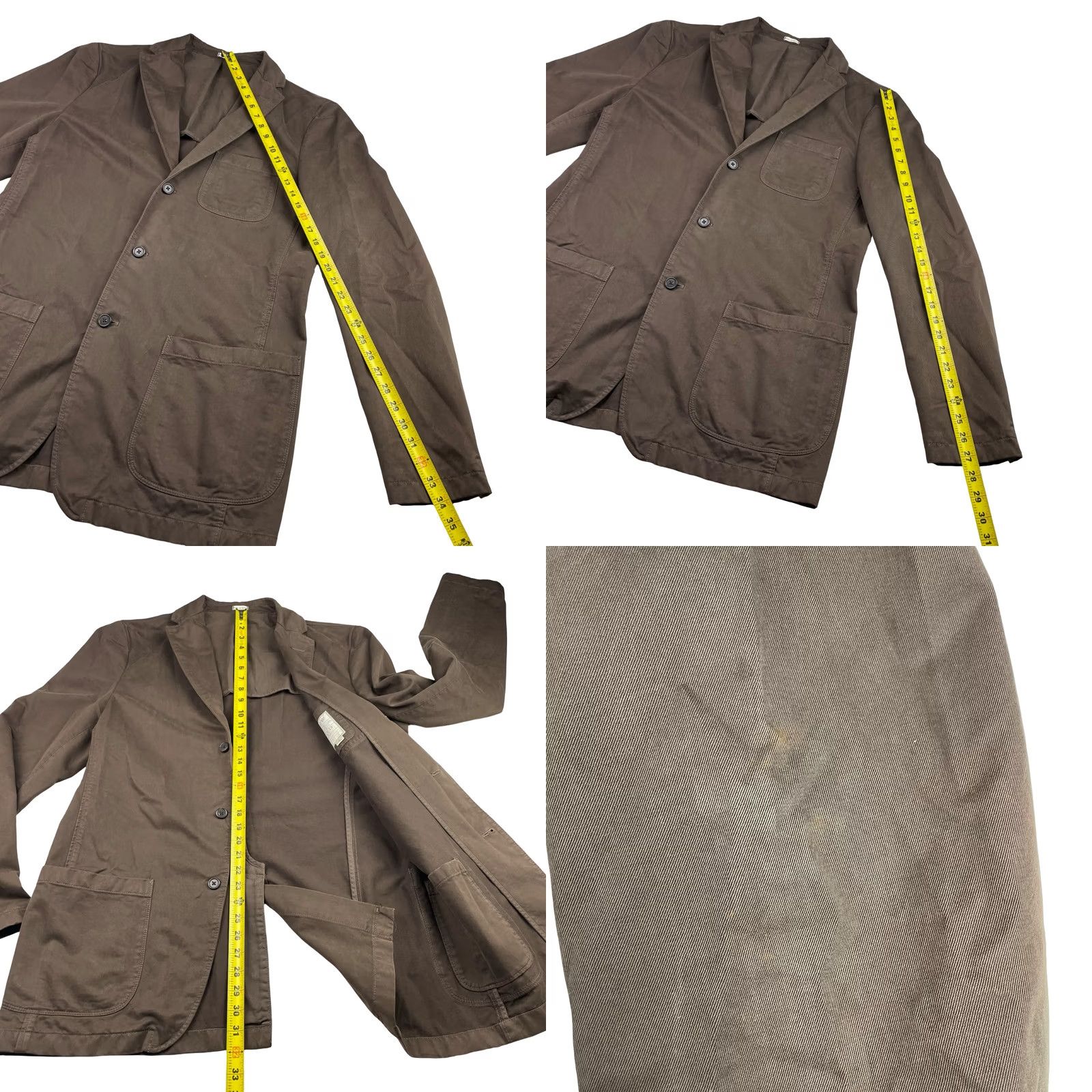 J.Crew J.CREW Mens Brown Blazer Large - Broken In Cotton Jacket Size 42R - 8 Thumbnail