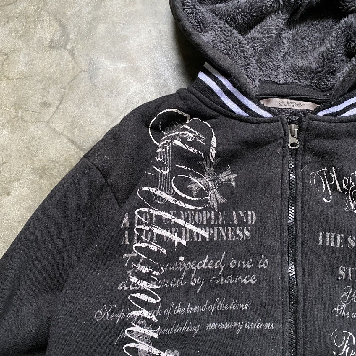 14th Addiction 2000s Black Label Blu royal Vkei Styel Poem Zip Up Hoodie Size US L / EU 52-54 / 3 - 7 Thumbnail
