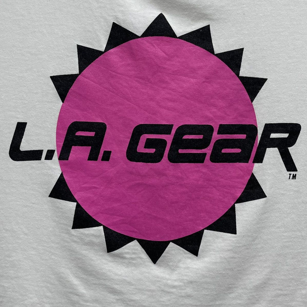 La Gear Rare! Vintage 90s L.A. Gear Crop Top Big Logo Single Stitch Size XL / US 12-14 / IT 48-50 - 2 Thumbnail
