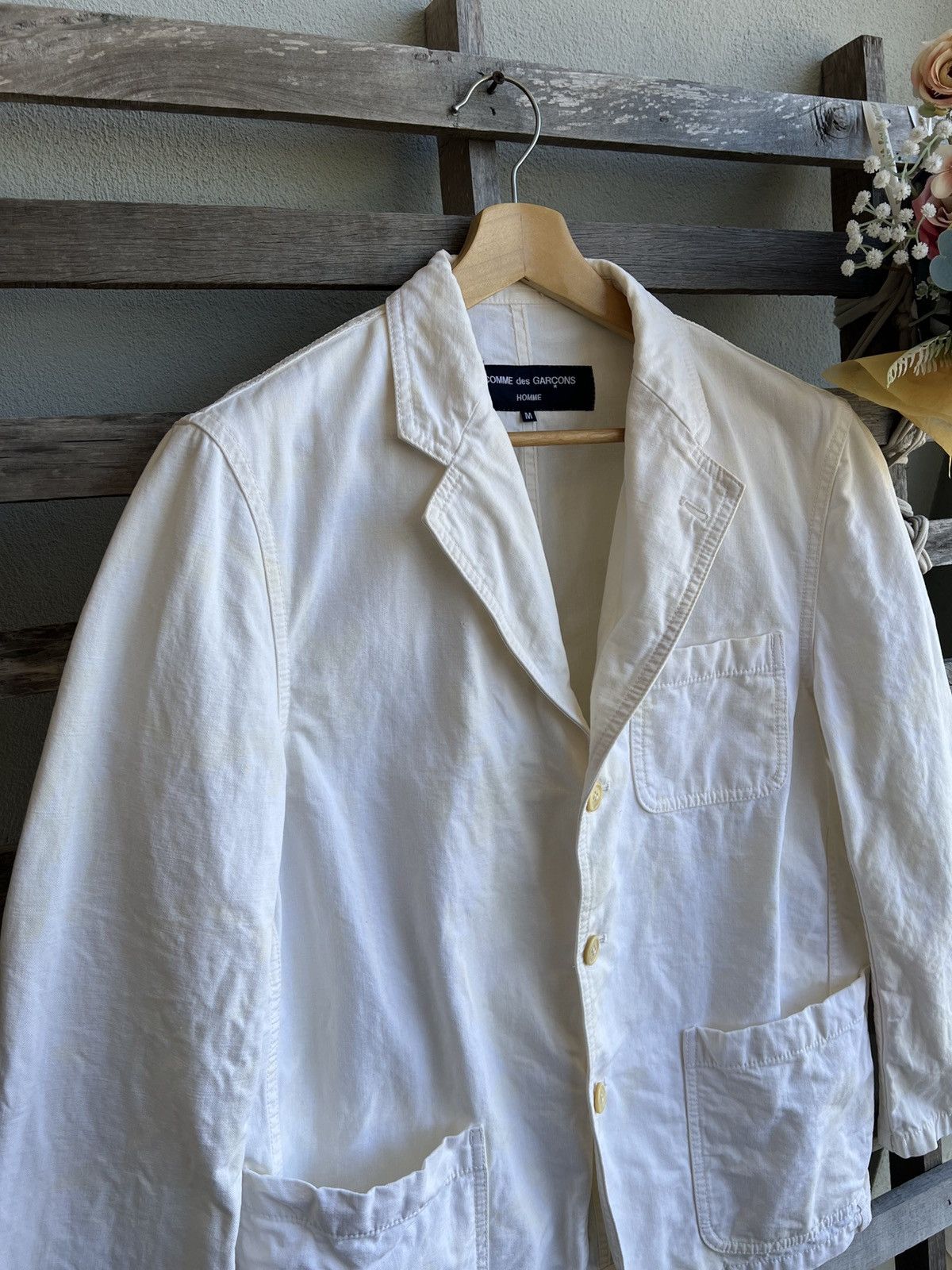 Comme des Garcons Comme des Garçons Homme Workwear Blazer Jacket Size US L / EU 52-54 / 3 - 3 Thumbnail