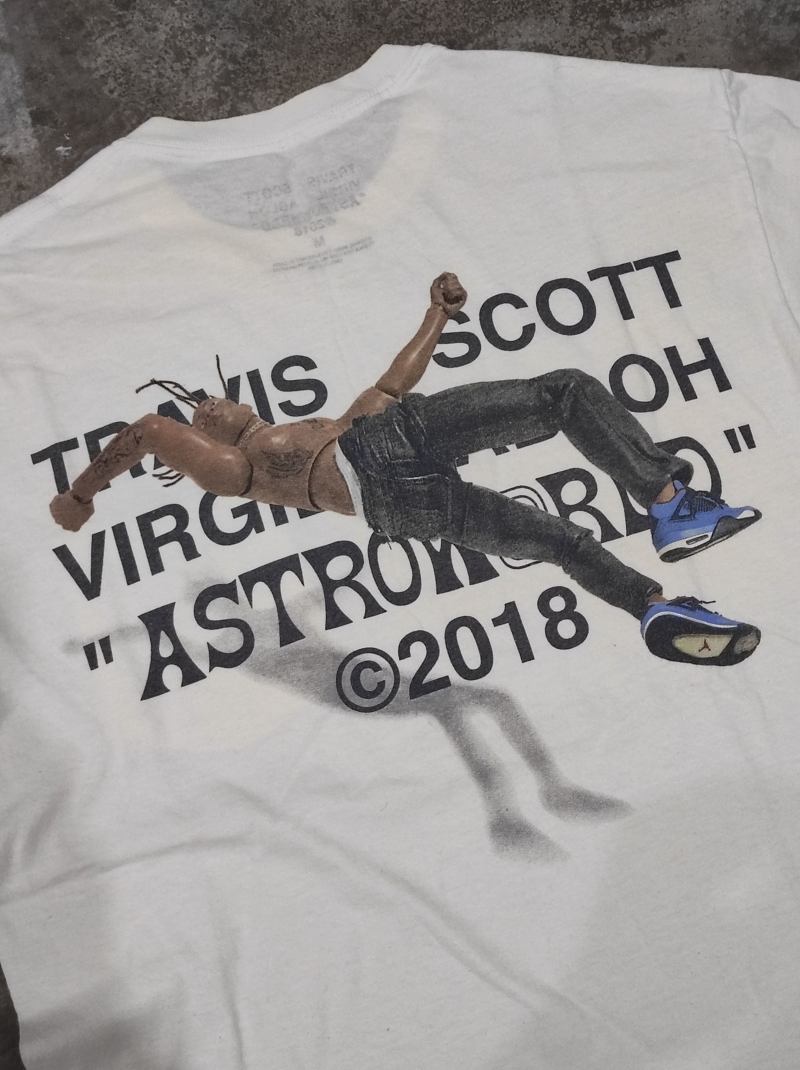 Travis Scott × Virgil Abloh Travis Scott Virgil Abloh Astroworld 2018 white tee Size US M / EU 48-50 / 2 - 2 Thumbnail