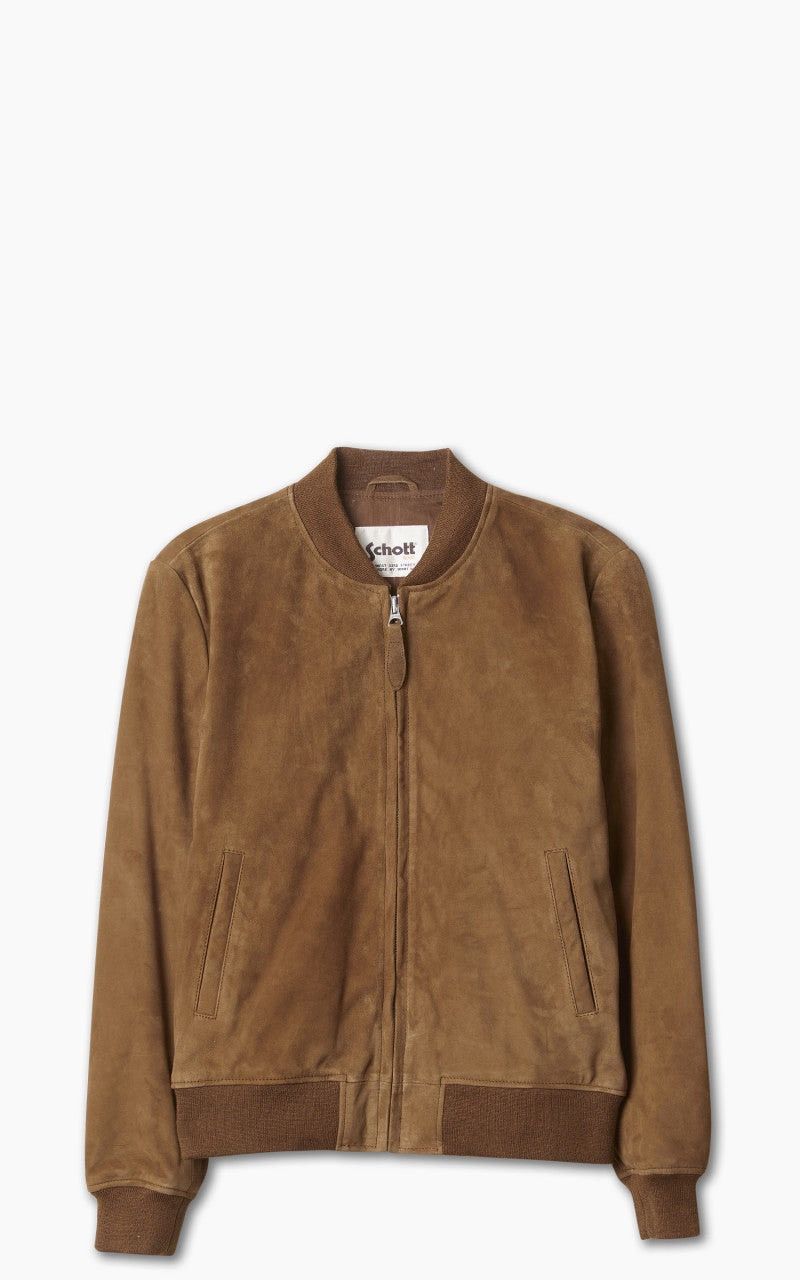 Schott 🇺🇸 NEW❗️Schott NYC Suede Leather Bomber Jacket Rust Rare Retro Size US M / EU 48-50 / 2 - 8 Thumbnail