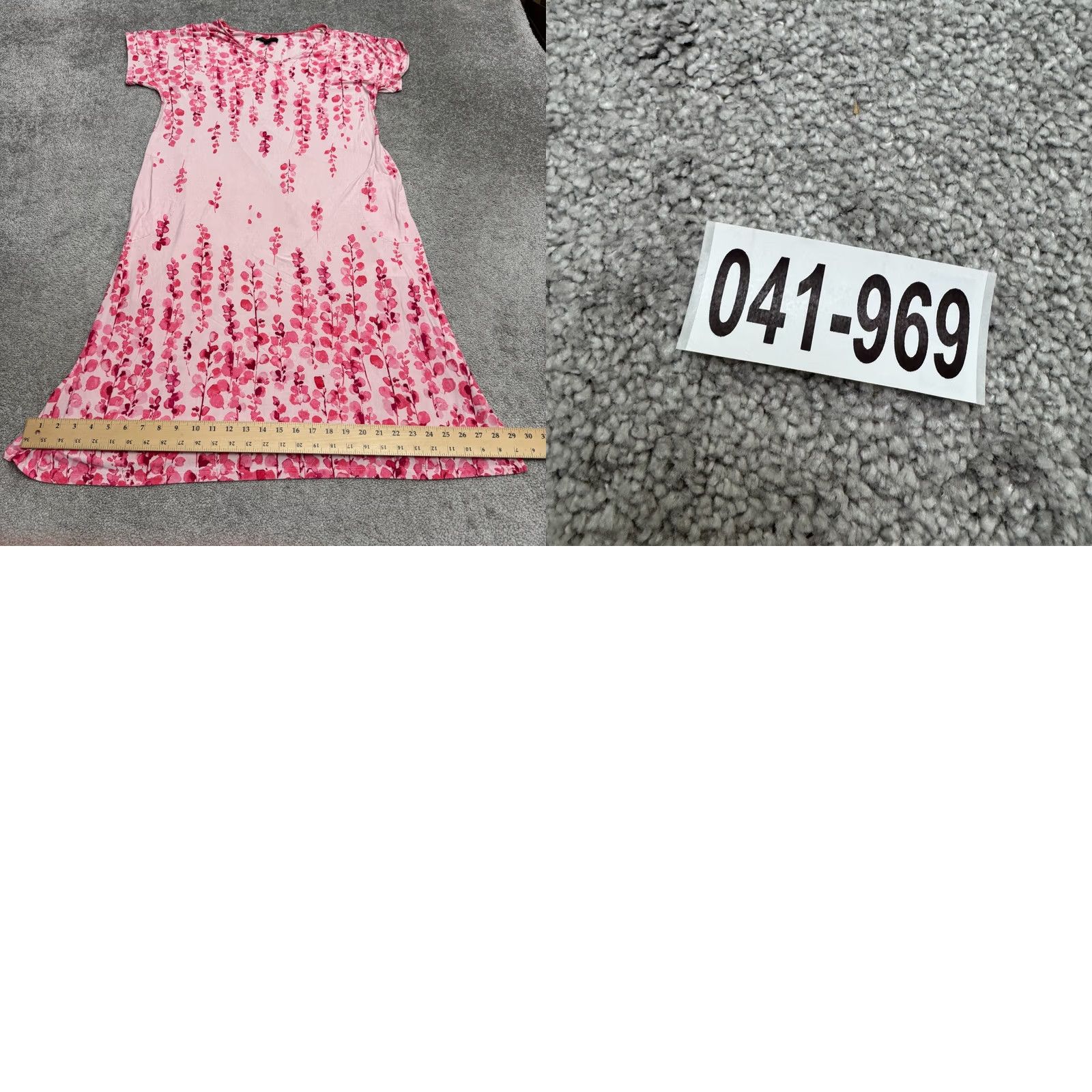 Donna Karan Donna Karan Sleepwear Nightgown Midi Dress Womens Large Pink Floral Bohemian Size L / US 10 / IT 46 - 10 Thumbnail