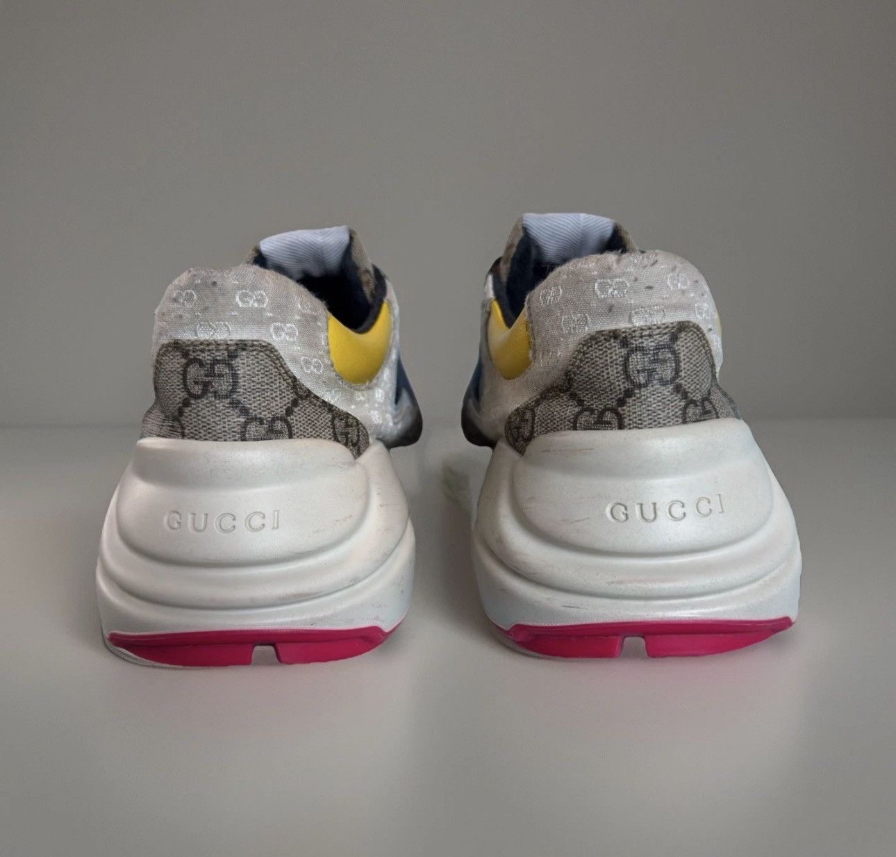 Gucci Gucci Rhyton GG Supreme Pink Sole ~US 10.5-11 Size US 10.5 / EU 43-44 - 4 Thumbnail