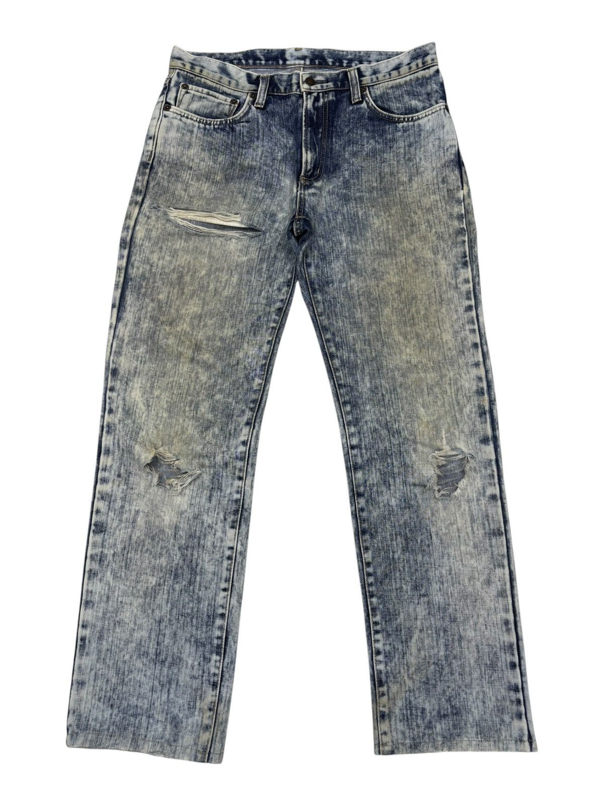 Kapital Edwin No 403 Acid Wash Made In Japan Distressed Denim Jeans Size US 34 / EU 50 - 7 Thumbnail