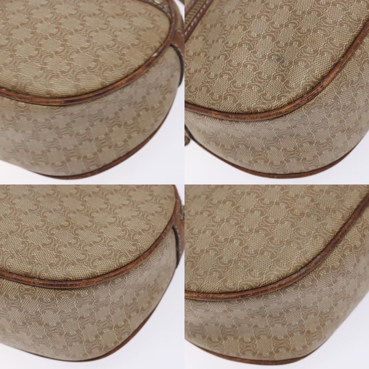 Celine CELINE Macadam Canvas Shoulder Bag Pvc Beige Gold Size ONE SIZE - 10 Thumbnail