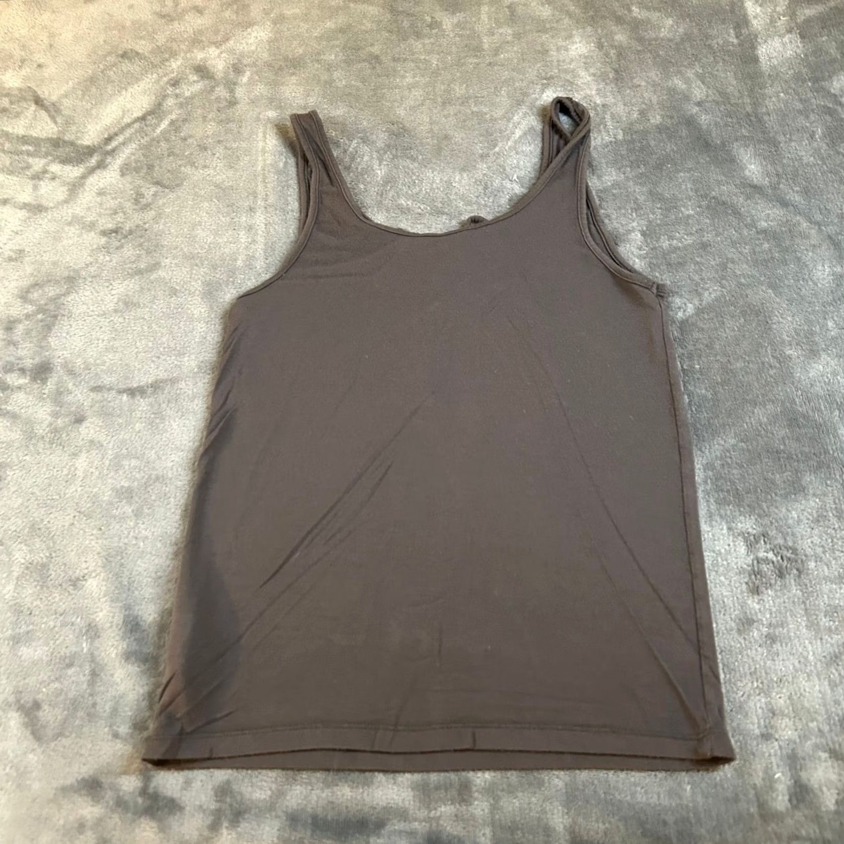 Vintage American Eagle Tank Women's Small Gray Lace-Up Sleeveless Scoop Neck Strappy Accent Basic Casual Size S / US 4 / IT 40 - 4 Thumbnail