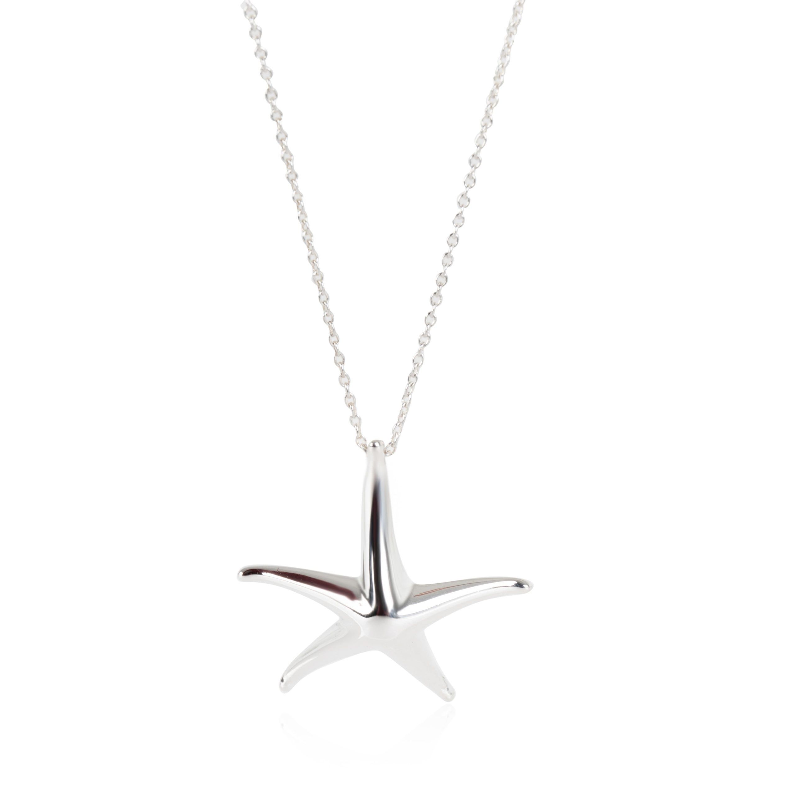 Tiffany Elsa Peretti Starfish Necklace in Sterling Silver