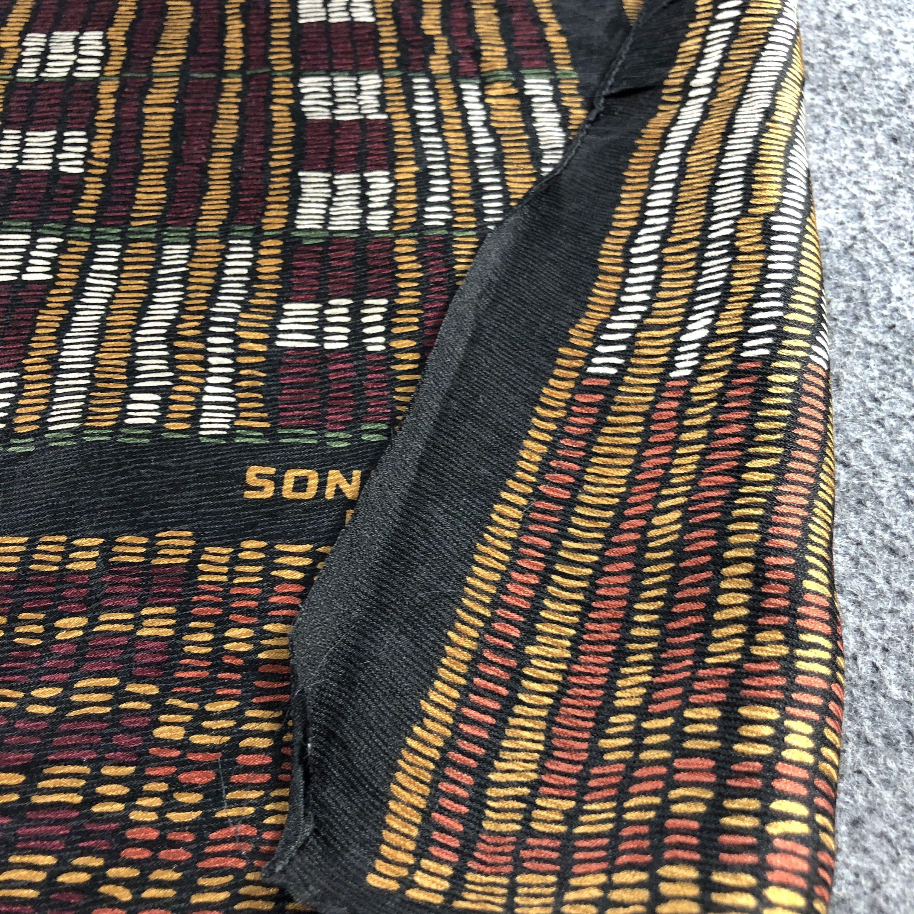 Sonia Rykiel Vintage Sonia Rykiel Abstract Silk Scarf M1305 Size ONE SIZE - 7 Thumbnail