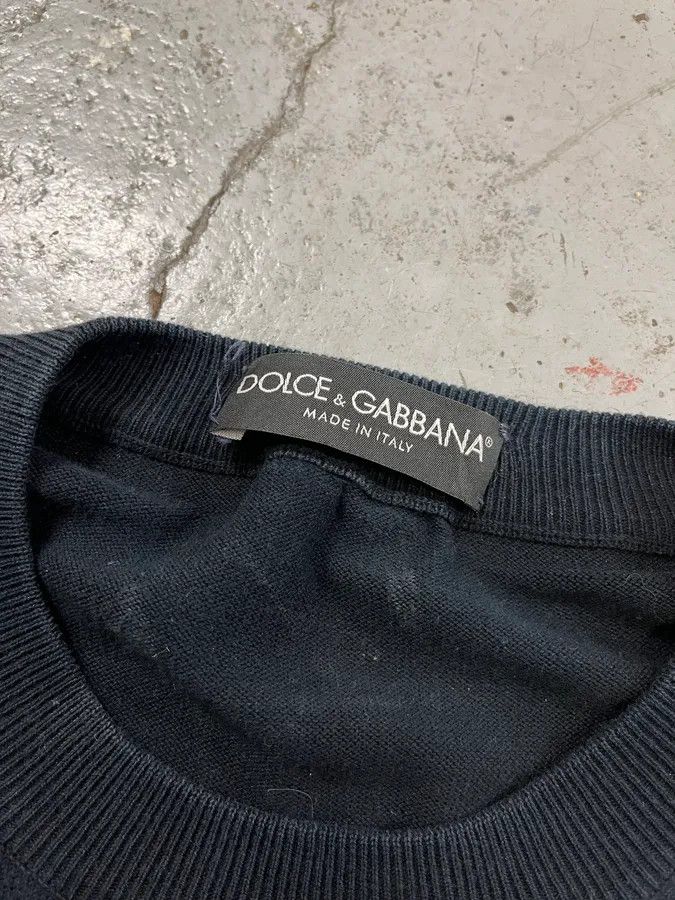 Dolce & Gabbana AW2003 Dolce & Gabbana Black Wool Tapes Sweater Size US S / EU 44-46 / 1 - 8 Thumbnail