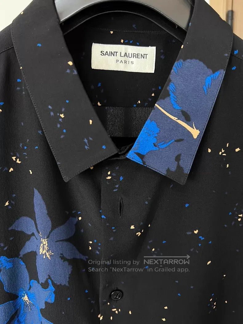 Saint Laurent Paris Saint Laurent Paris size 40 Men's Short Sleeve Shirt Size US M / EU 48-50 / 2 - 2 Thumbnail