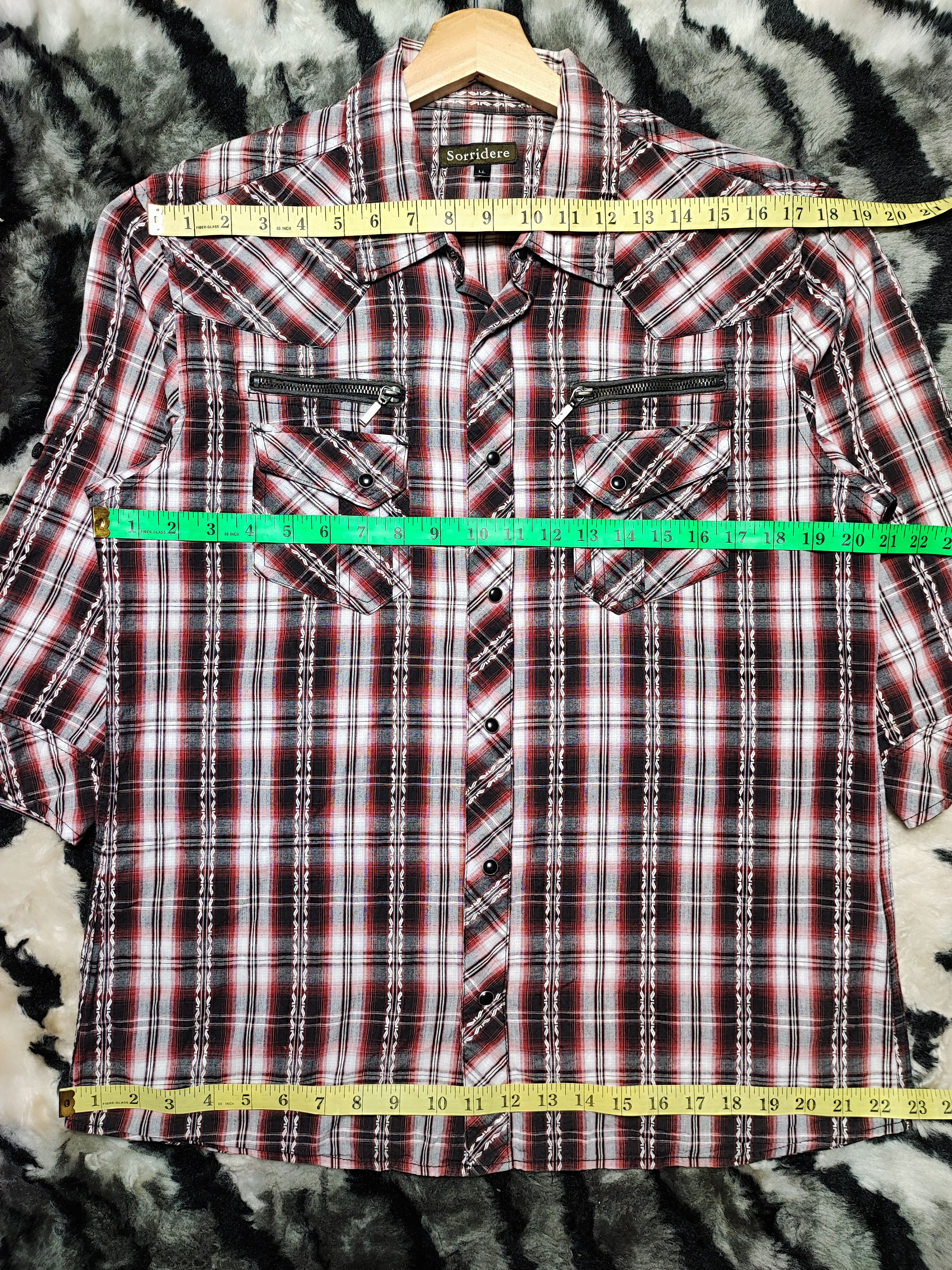 Cowboy Equipment × Flannel × Vintage Sorridere Western Flannel Shirt 3Q Size US L / EU 52-54 / 3 - 7 Thumbnail
