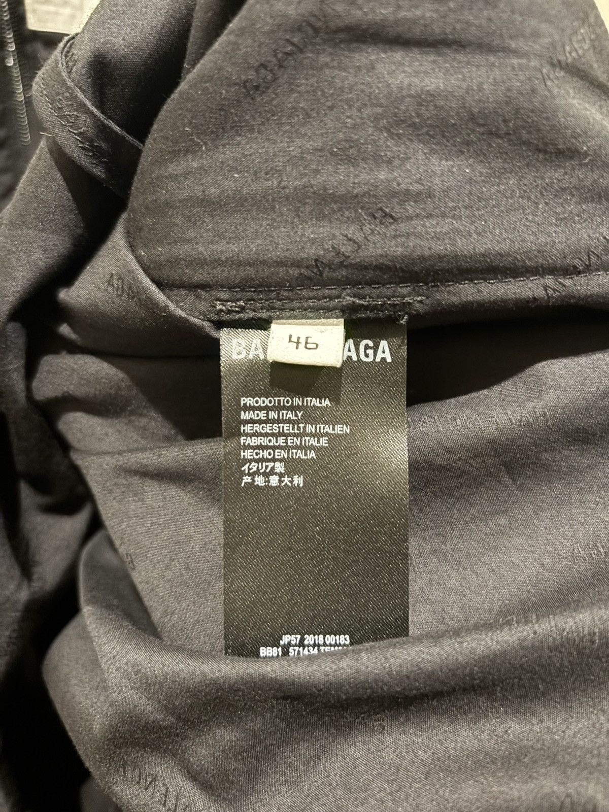 Balenciaga Balenciaga FW18 Classic Logotype Track Jacket Black/White Size US XL / EU 56 / 4 - 3 Thumbnail