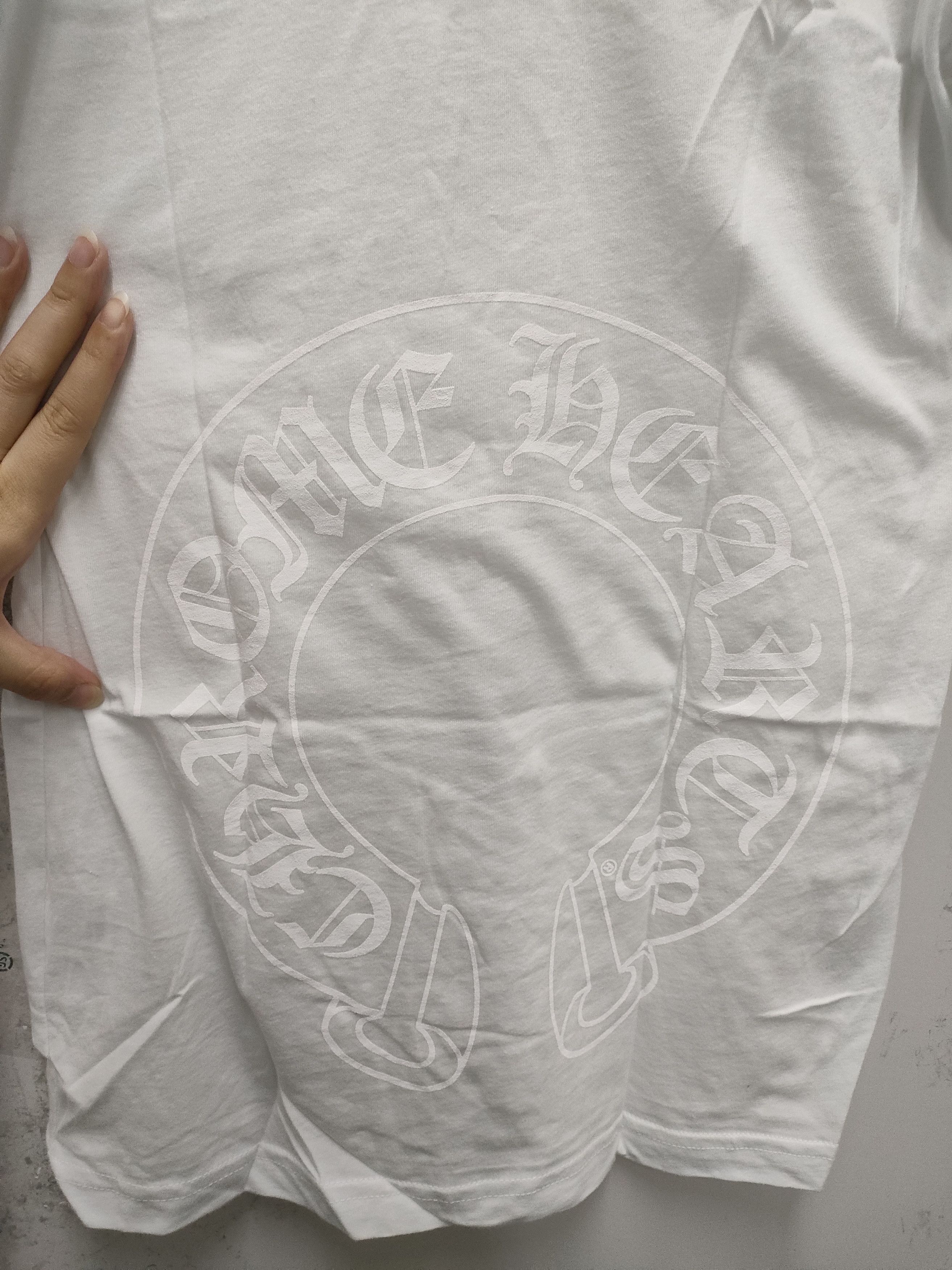 Chrome Hearts Chrome Hearts Horseshoe Scroll Logo Short Sleeve Tee Size US S / EU 44-46 / 1 - 4 Thumbnail