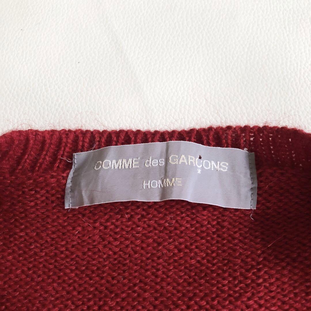 Comme des Garcons × Comme des Garcons Homme AD1999 Deep Ribbed Wool Knit Sweater Size US M / EU 48-50 / 2 - 5 Thumbnail