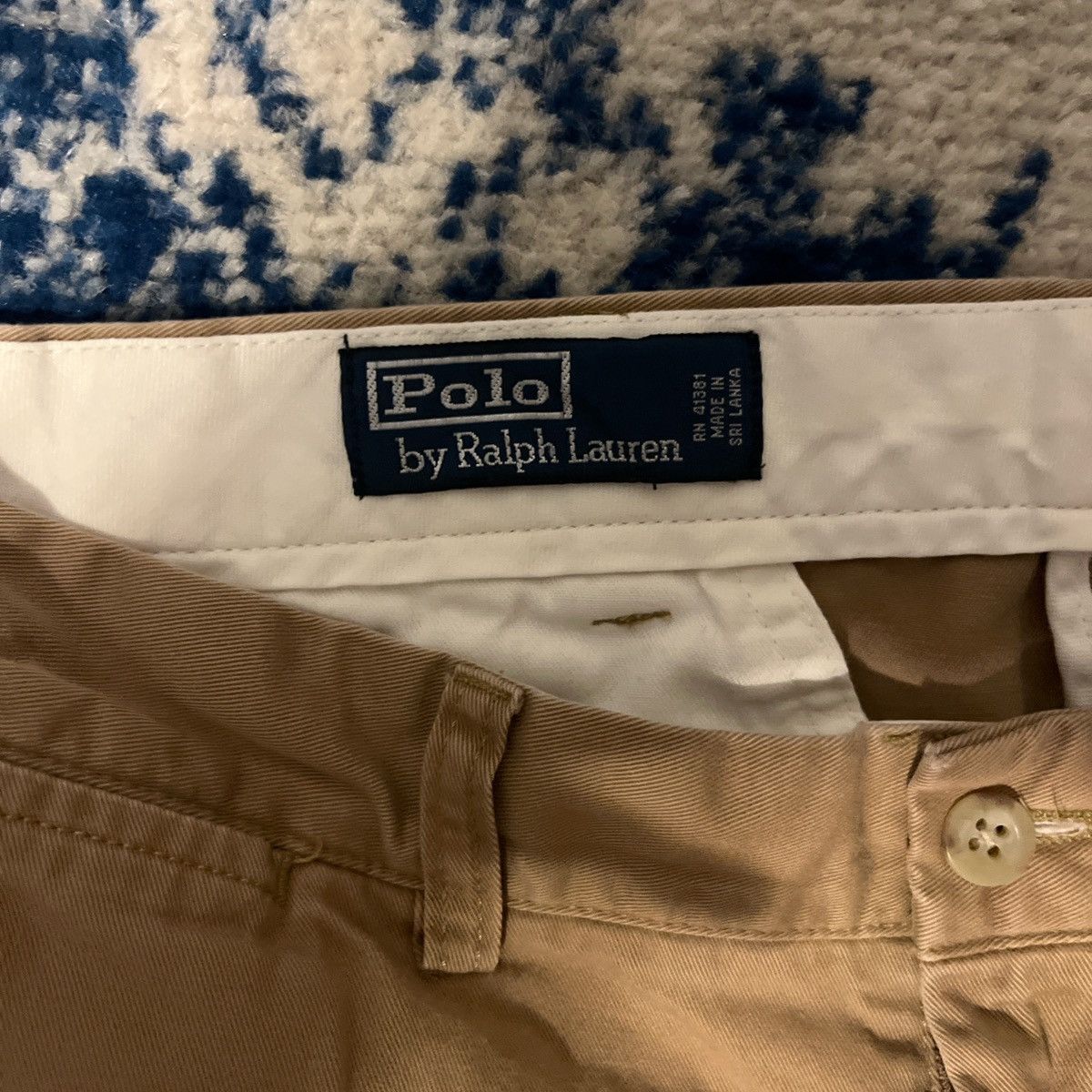 Polo Ralph Lauren Vintage Polo Ralph Lauren Classic Fit Chino PantsKhaki 35x30 Size US 35 - 3 Thumbnail