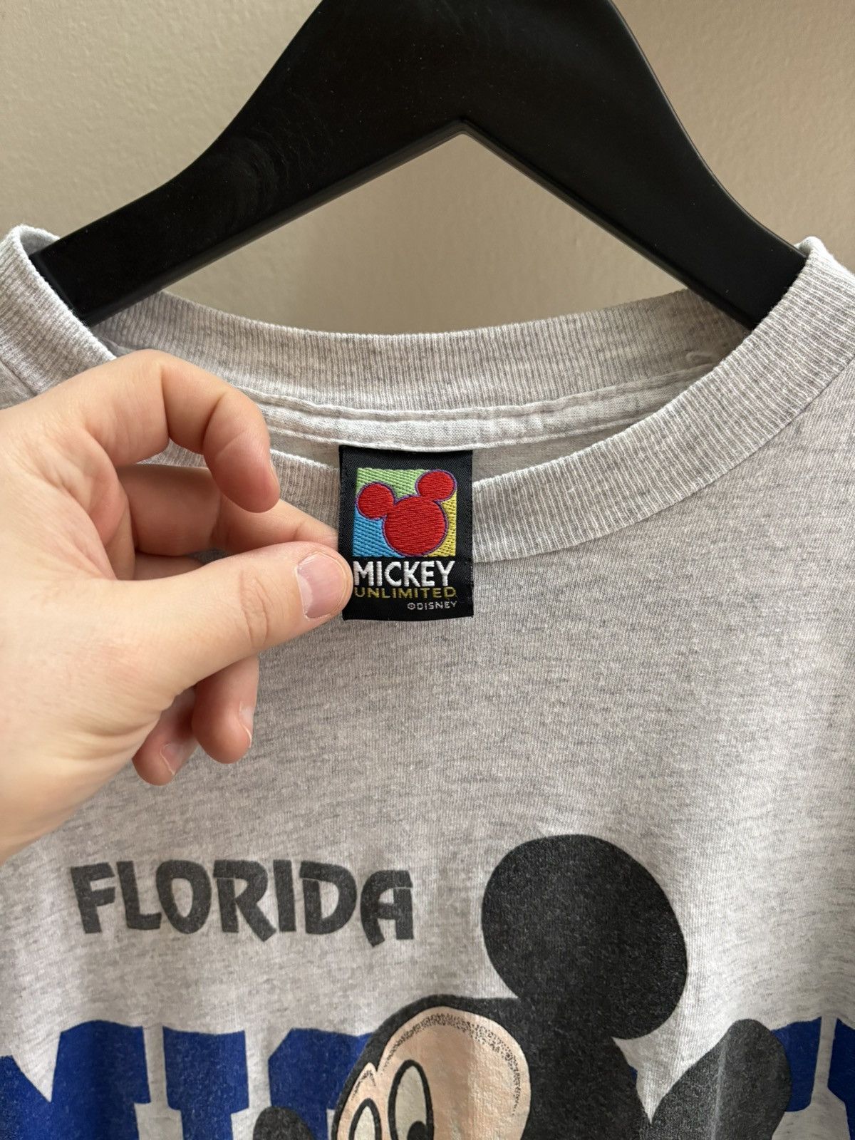 Mickey Unlimited Mickey Unlimited VTG 90s heather grey Florida t-shirt M Size US M / EU 48-50 / 2 - 2 Thumbnail