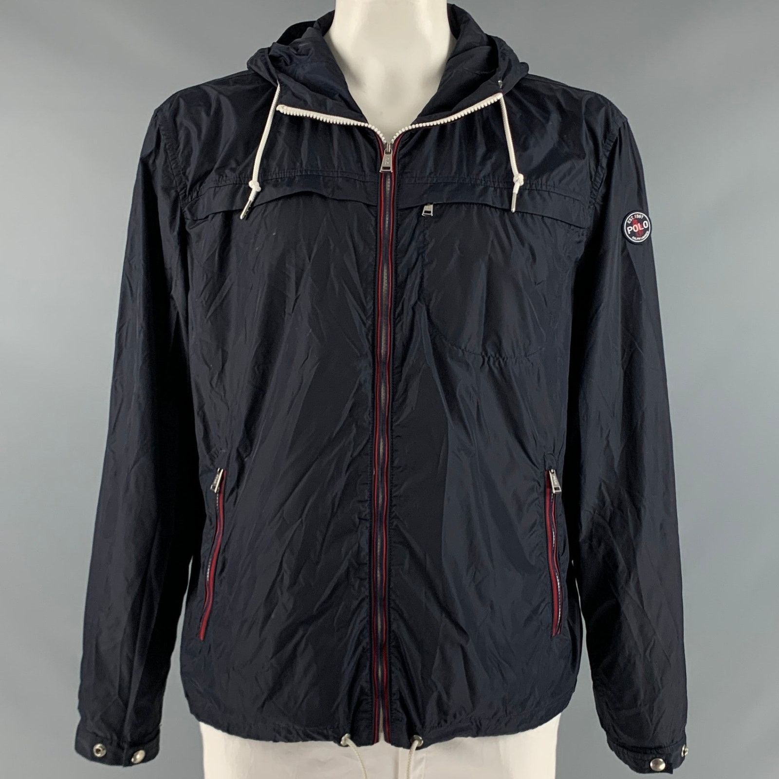 Polo Ralph Lauren POLO by RALPH LAUREN Size XL Navy Red White Nylon Jacket Size US XL / EU 56 / 4 - 1 Thumbnail