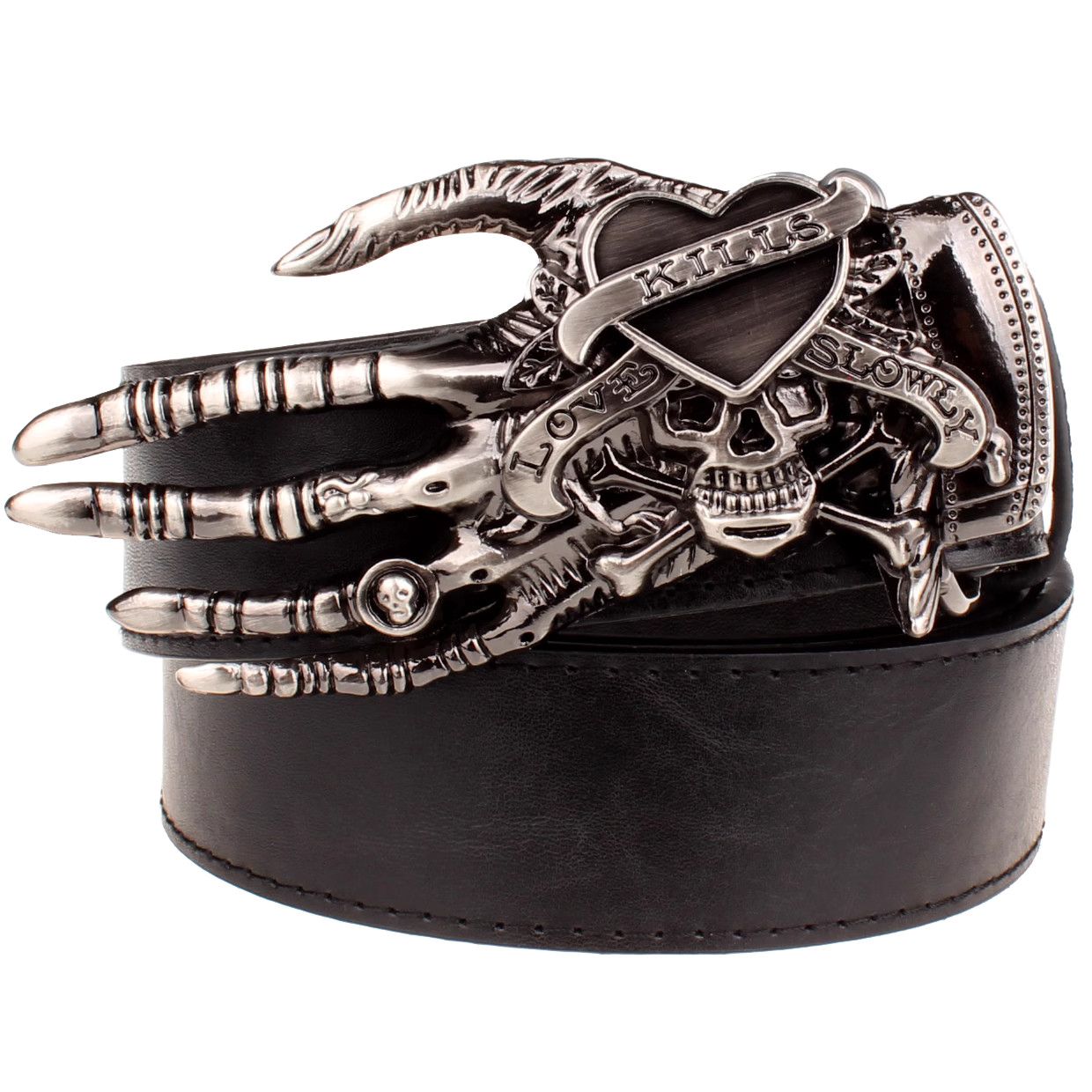 VIBE Retro Vintage Belt Riveted Belts Menswear Accessories Size ONE SIZE - 2 Thumbnail