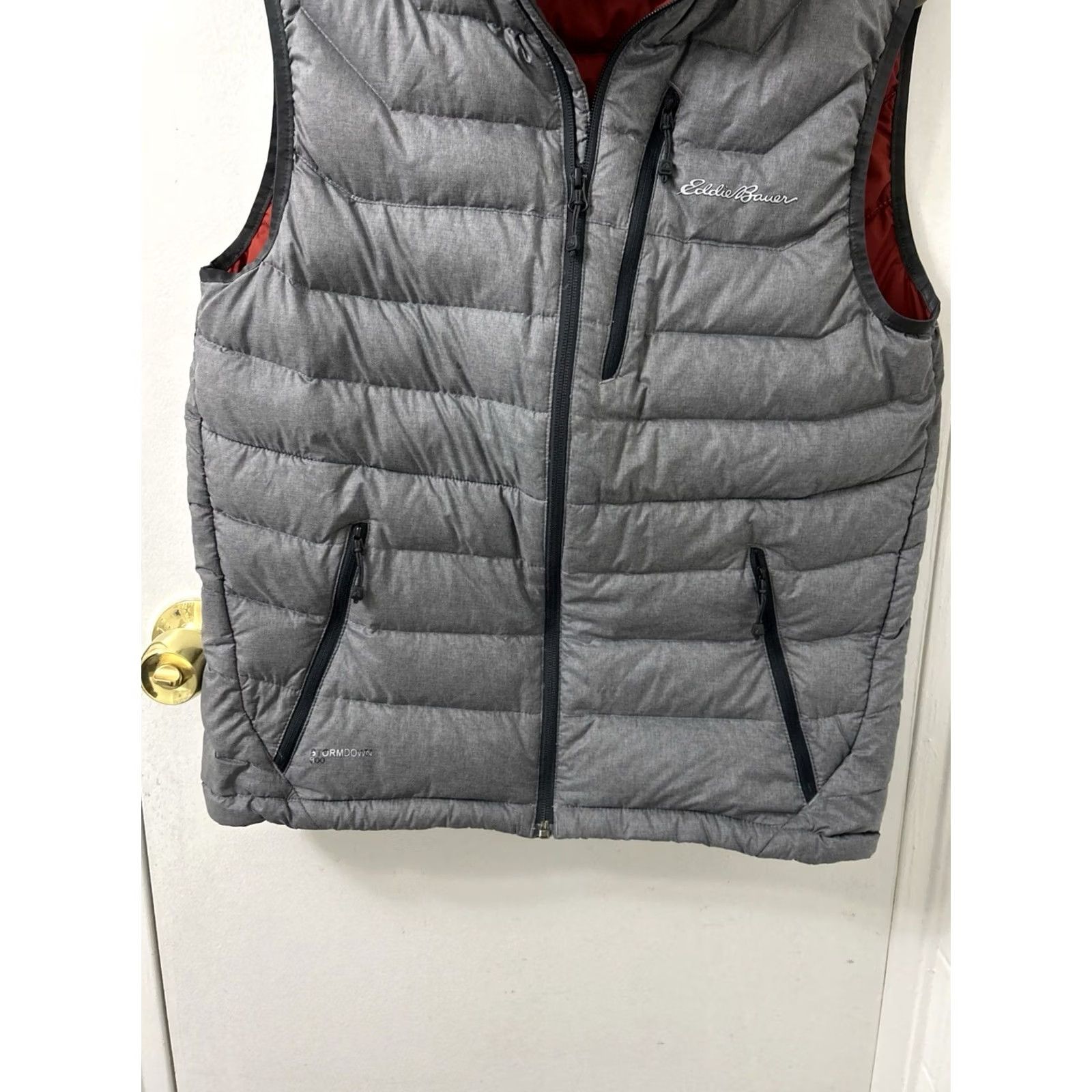 Eddie Bauer VINTAGE? No. Eddie Bauer First Ascent StormDown Vest Mens S Gray Full Zip 800 Down Puffer Jacket Style Outdoor Size US S / EU 44-46 / 1 - 3 Thumbnail