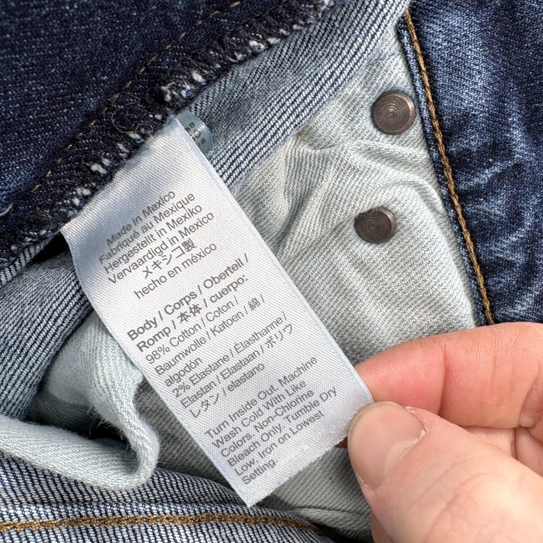 J.Crew J.CREW 484 Stretch Jeans Mens 31x32 Slim Tapered Denim Five Pocket Blue Med Wash Casual Pants Size US 31 - 4 Thumbnail