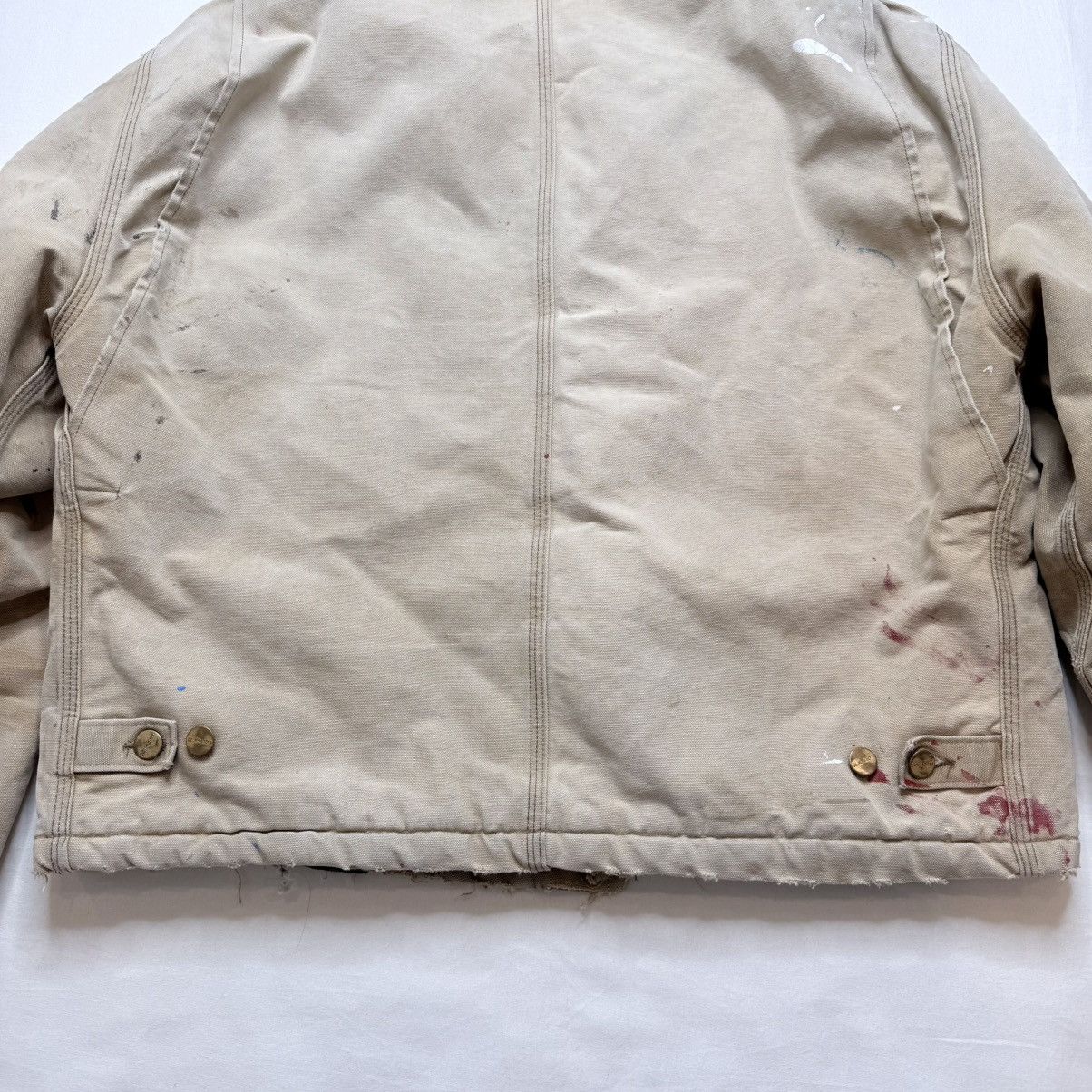 Carhartt Vintage 90s Carhartt Arctic Detroit J02 BRN Thrashed Jacket Size US L / EU 52-54 / 3 - 8 Thumbnail
