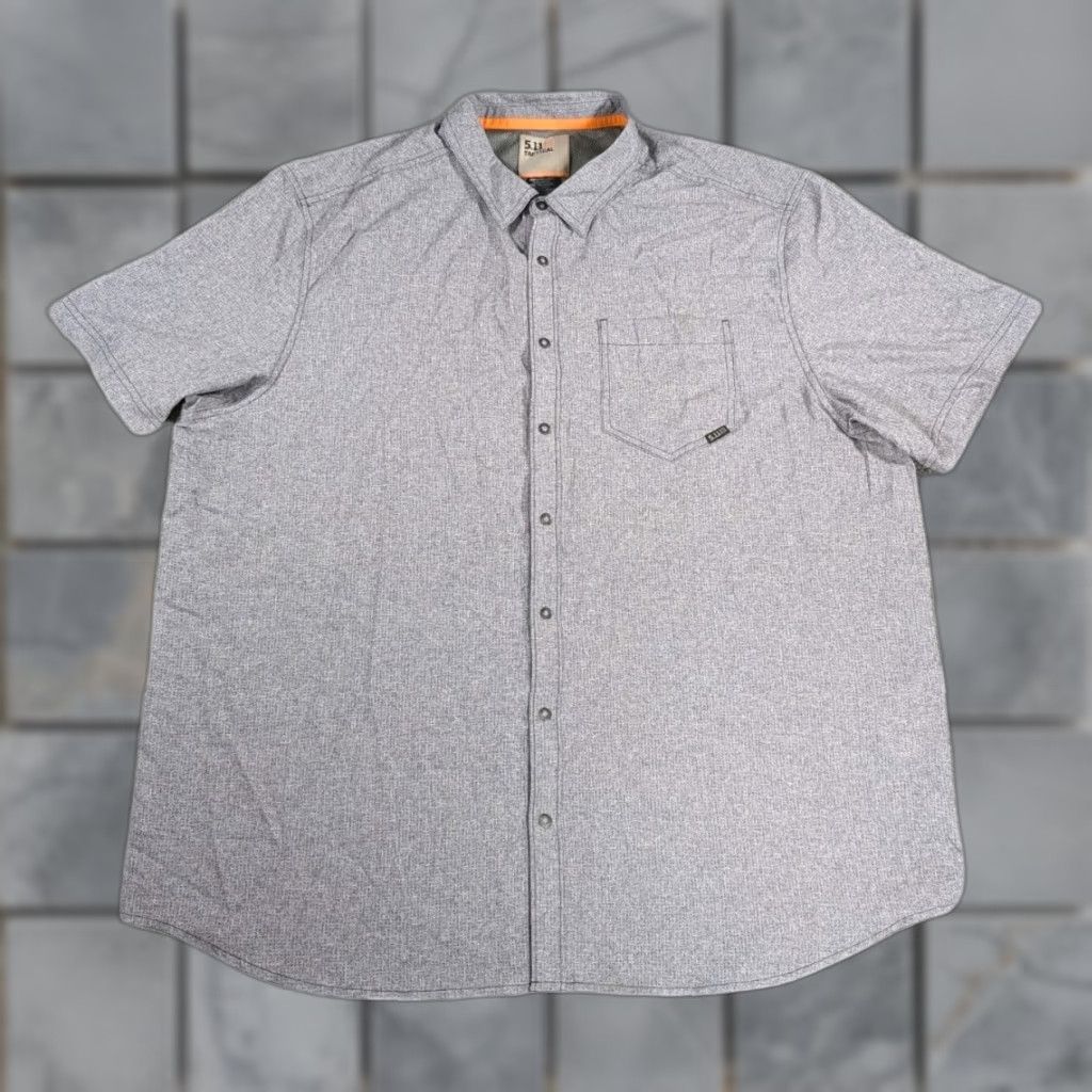 Vintage 5.11 Tactical Shirt Mens XL Gray Button Snap Evolution Pocket Work Wear Size US XL / EU 56 / 4 - 1 Thumbnail