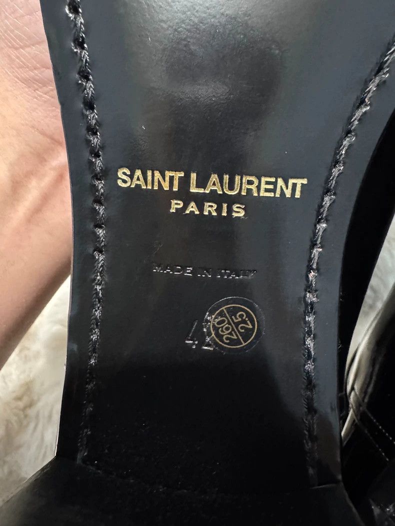 Saint Laurent Paris Saint Laurent Paris Gold buckle patent leather men's boots Size US 9 / EU 42 - 5 Thumbnail