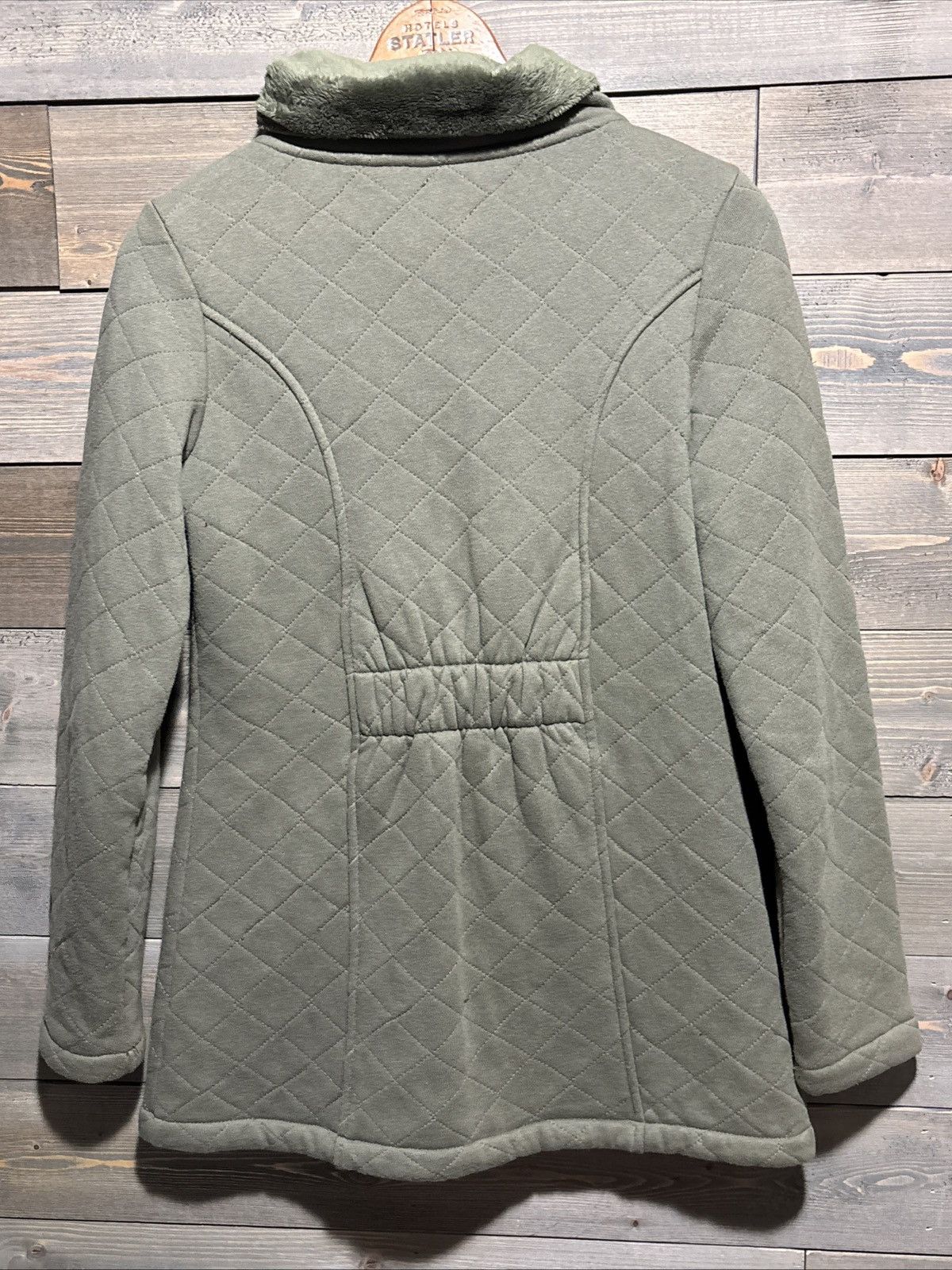 The North Face The North Face M MintGreen Quilted Full Zip Jacket sz P Size S / US 4 / IT 40 - 12 Thumbnail