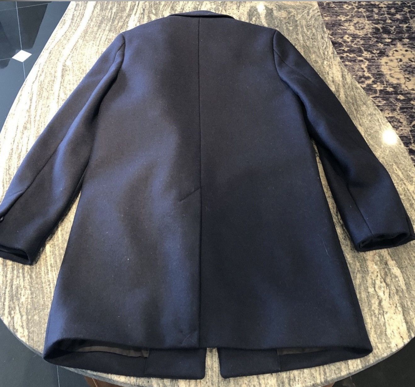 Everlane Everlane Navy Italian Wool Topcoat in S Size US S / EU 44-46 / 1 - 3 Thumbnail