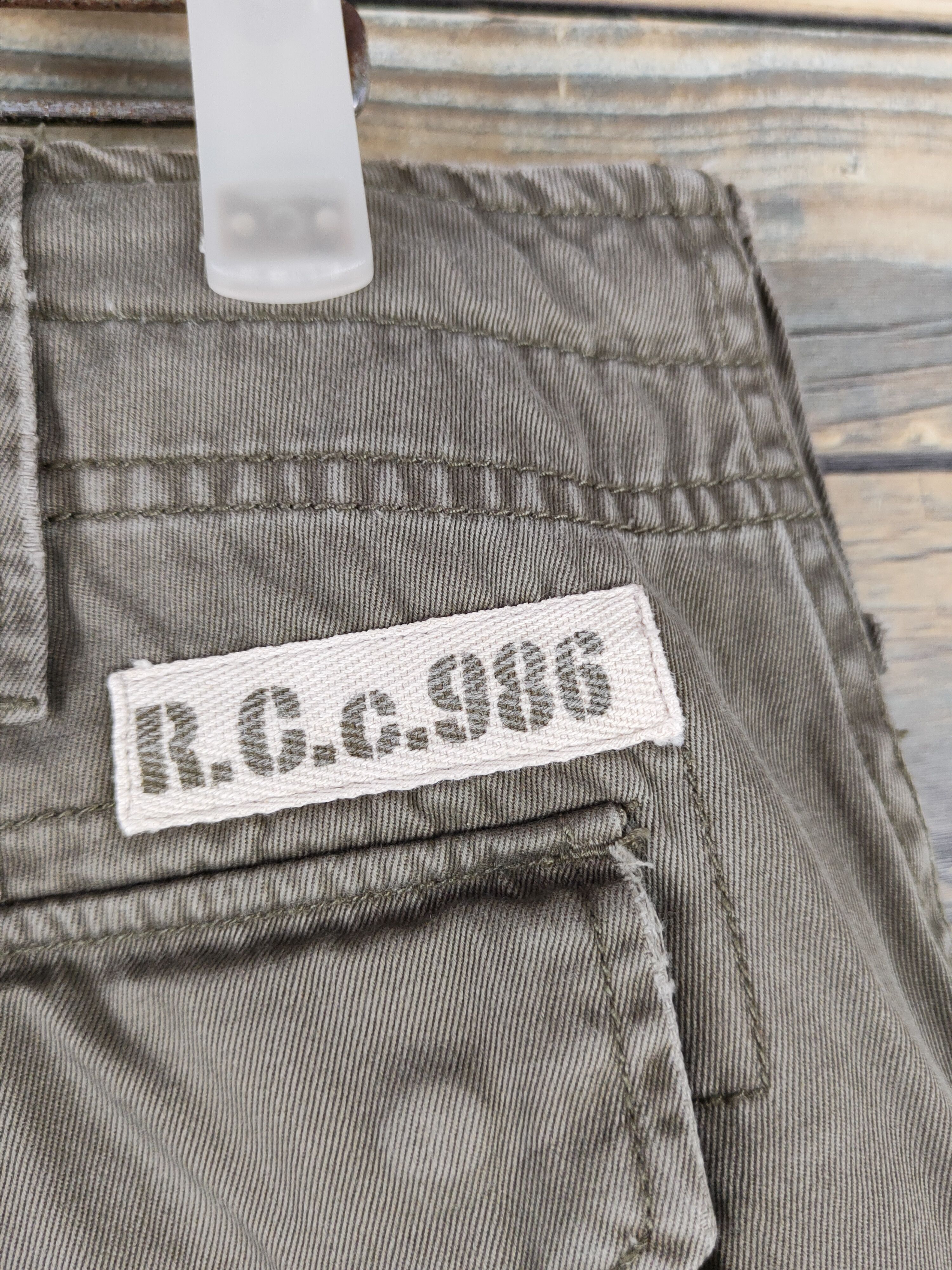 Japanese Brand DL Real Crush Clothing Olive Multipocket Cargo Pants #276 Size US 32 / EU 48 - 10 Thumbnail