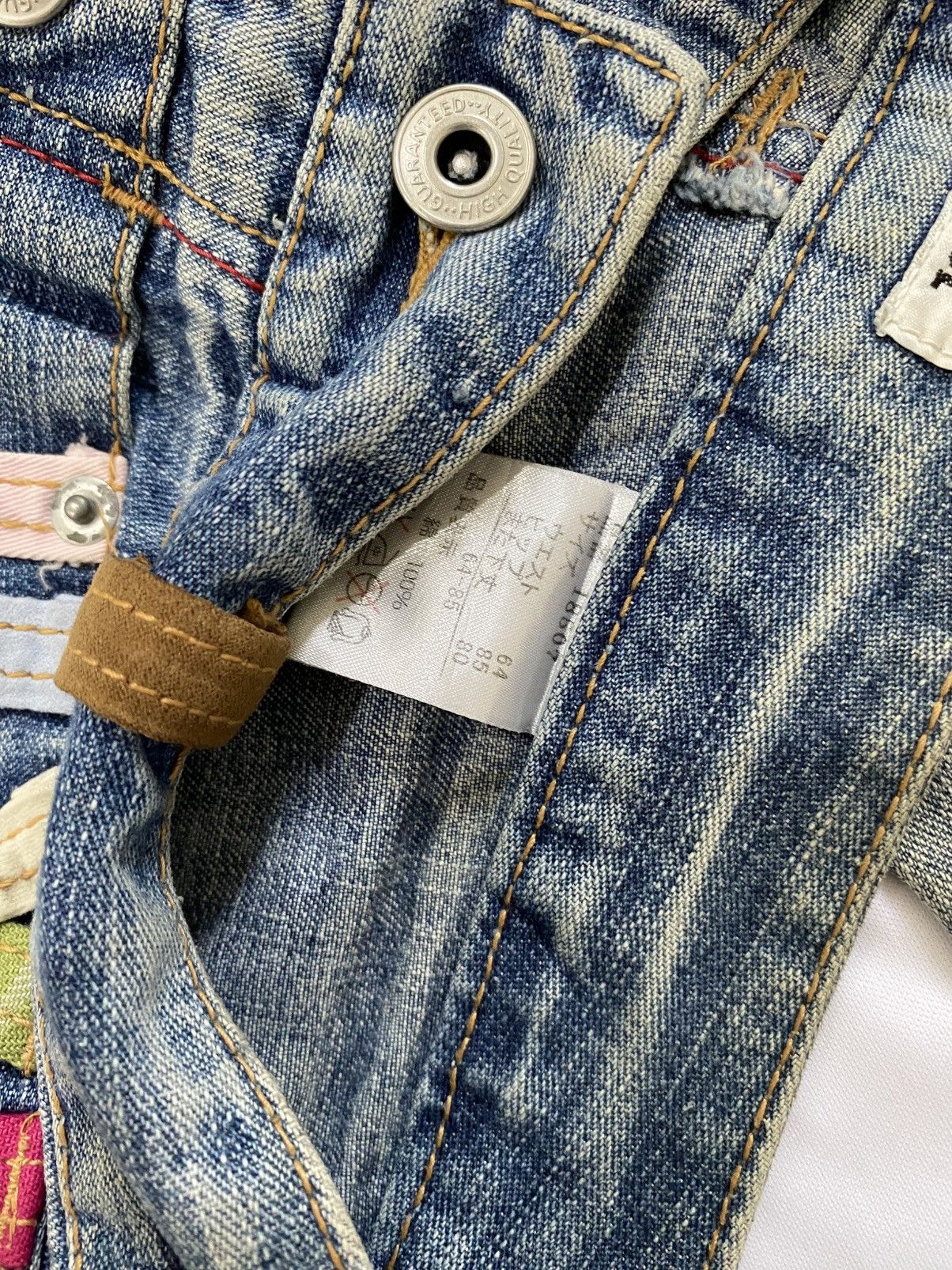 GOSTAR DE FUGA × If Six Was Nine × Japanese Brand double waist flare ifsx style jeans pant clef de sol Size US 28 / EU 44 - 7 Thumbnail