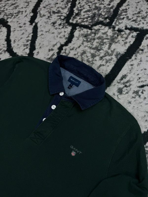 Gant Gant Rugby Polo Longsleeve Shirt Green L Size US L / EU 52-54 / 3 - 3 Thumbnail