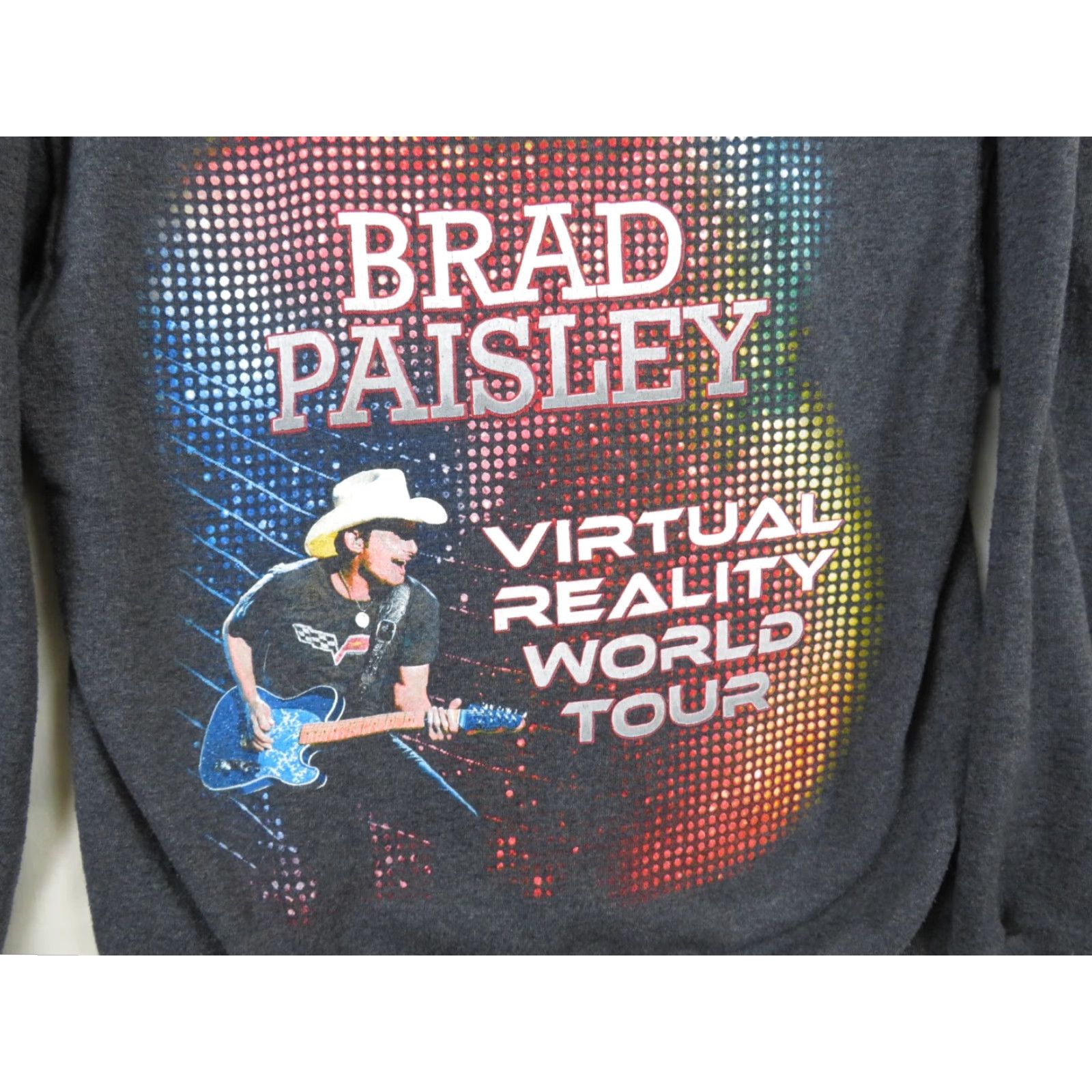 Jerzees Brad Paisley Virtual Reality World Tour Mens Hoodie Sweatshirt Sz S Gray JERZEES Graphic Print Pullover Casual Long Sleeve Colorful Music Country Size US S / EU 44-46 / 1 - 5 Thumbnail