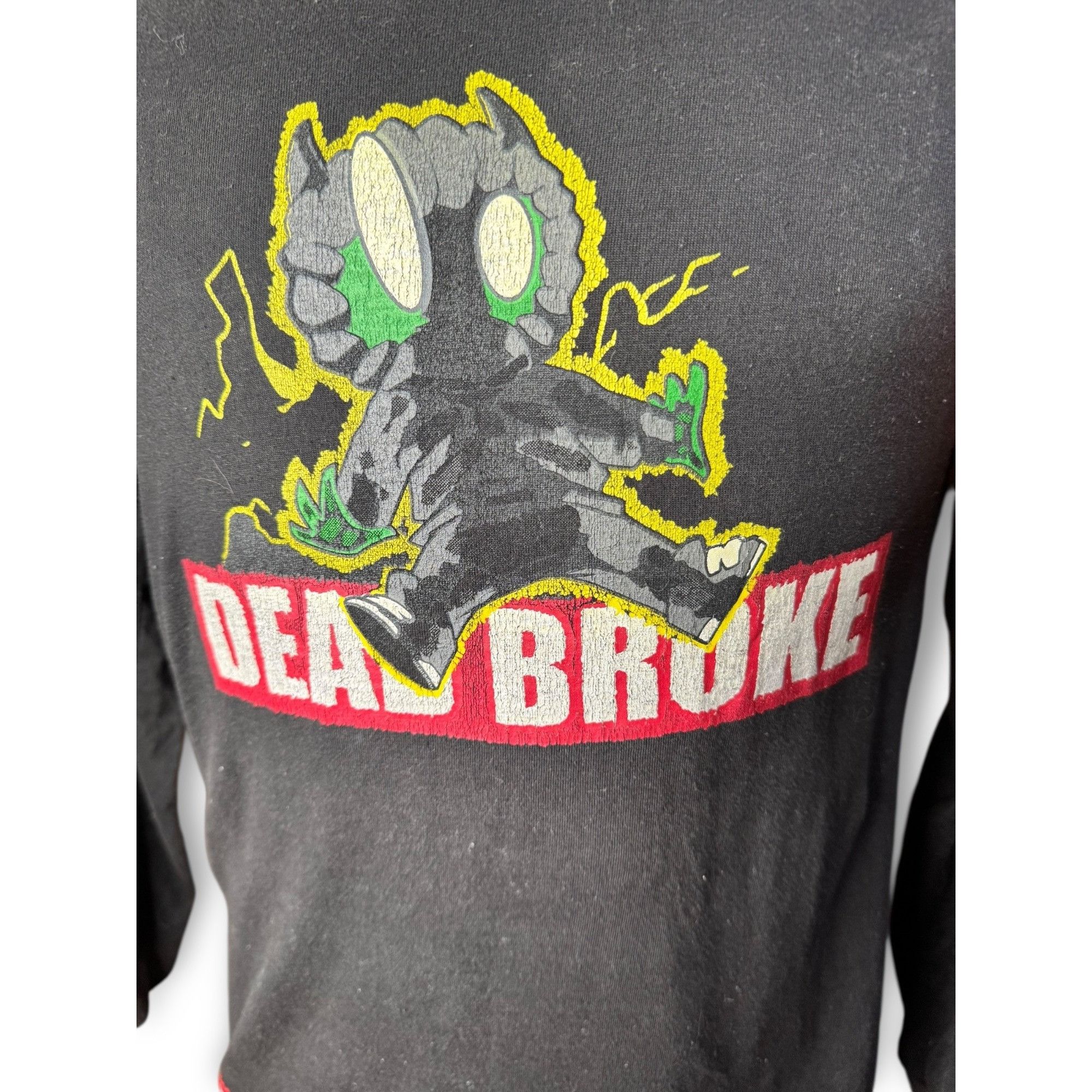 Other Deadbroke S Long Sleeve T-Shirt Black Graphic Tee Size US S / EU 44-46 / 1 - 4 Thumbnail