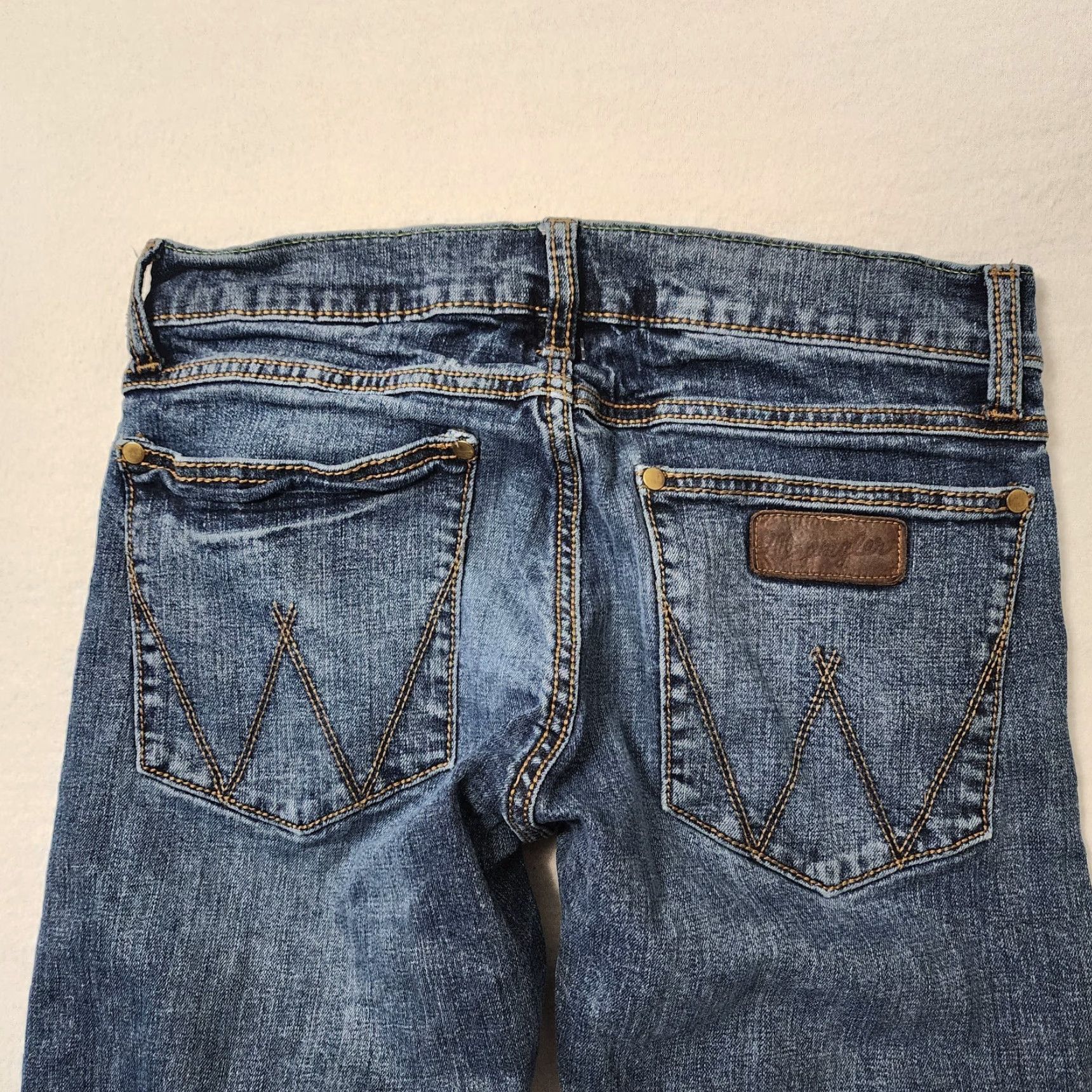 Wrangler Wrangler Retro Jeans Mens Slim Straight 30x32 Blue Denim Cowboy Wrangler Retro Size US 30 / EU 46 - 5 Thumbnail