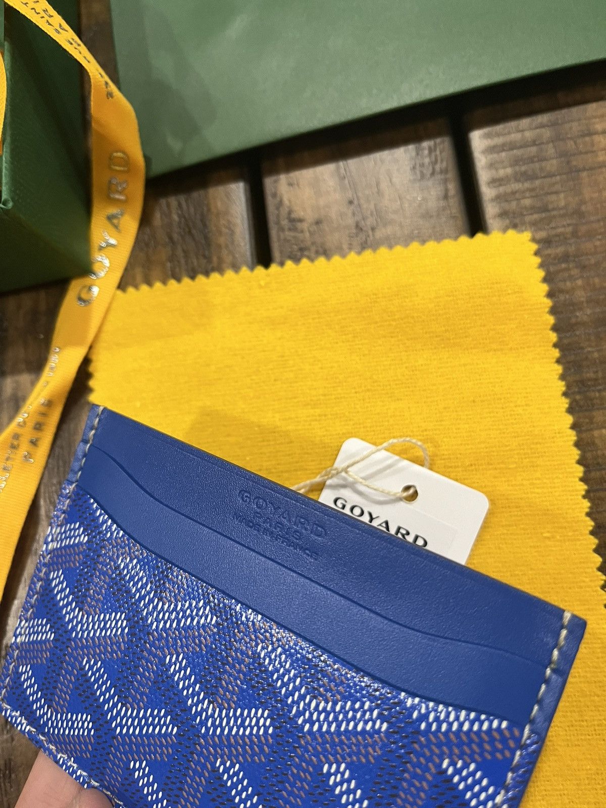Goyard Goyard ST Sulpice B Card Holder Wallet Sky Blue Size ONE SIZE - 5 Thumbnail