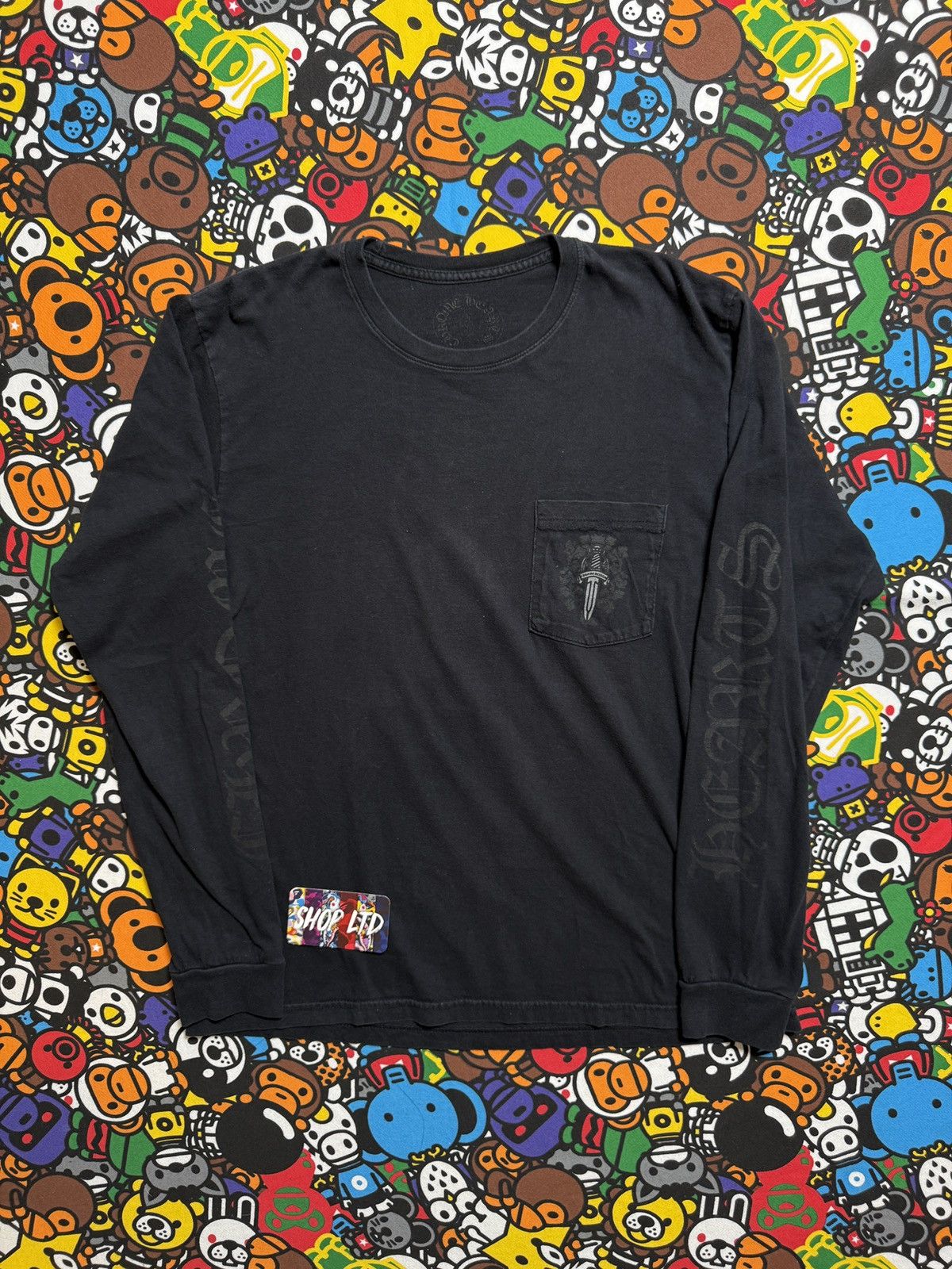 Chrome Hearts Chrome Hearts Black Dagger Logo Long Sleeve Tee Size US L / EU 52-54 / 3 - 2 Thumbnail