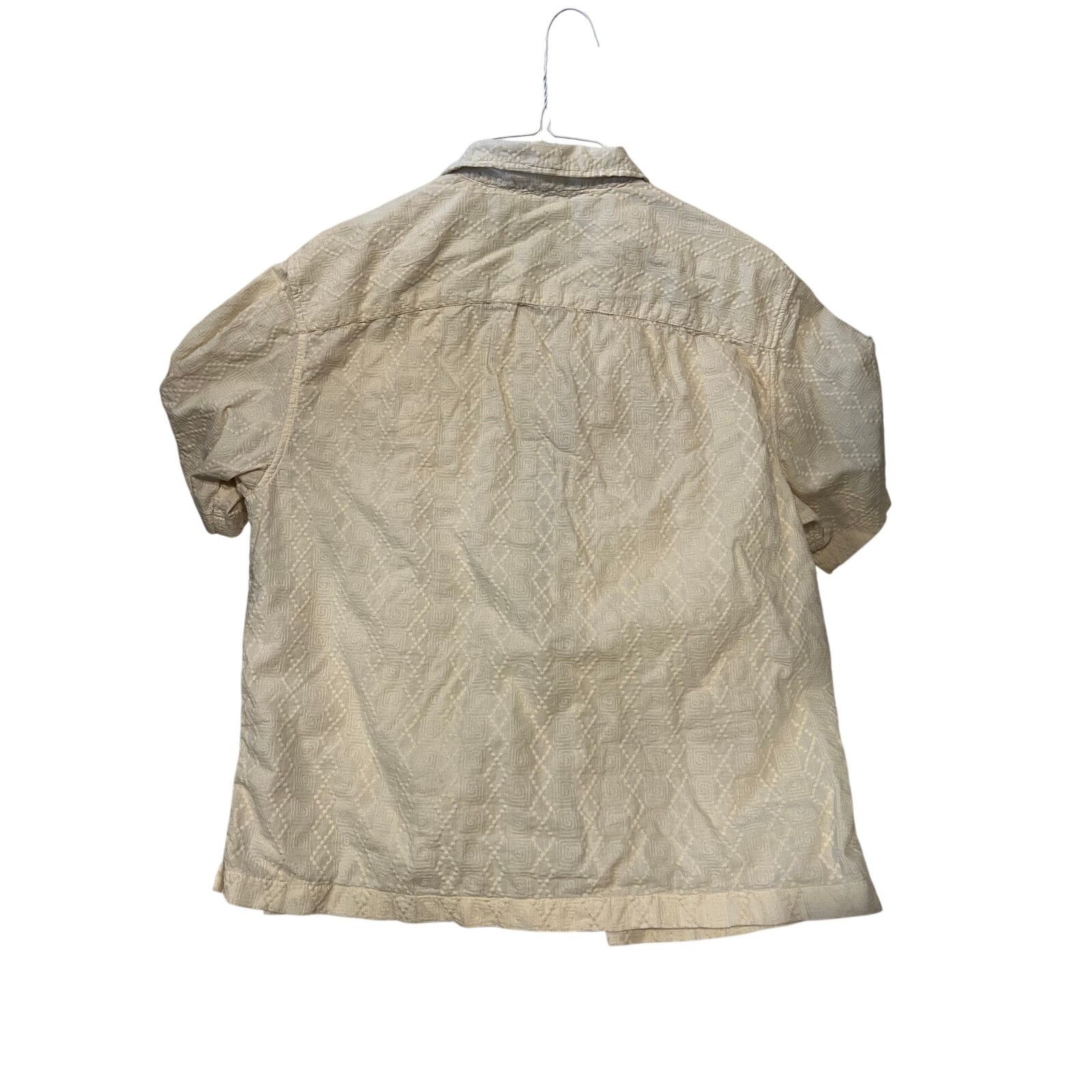 American Eagle Outfitters American Eagle Beige Light Short Sleeve Button Shirt Mens M Size US M / EU 48-50 / 2 - 2 Thumbnail