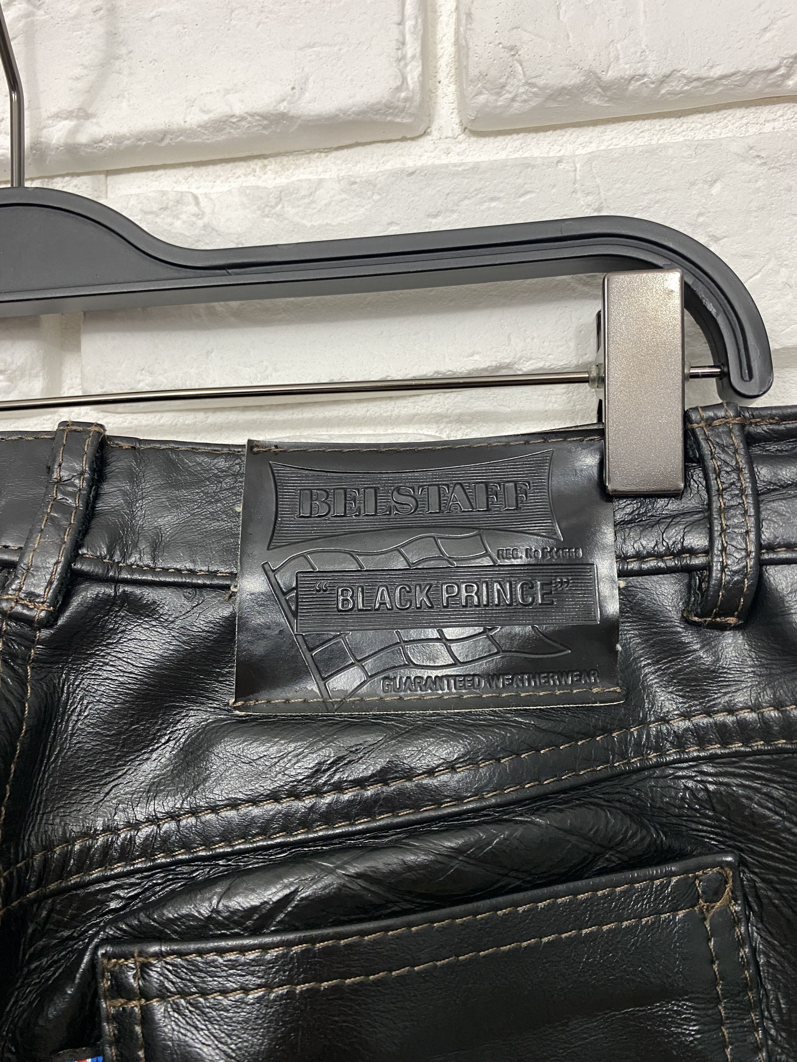 Belstaff Belstaff Black Prince Leather Pants Motorcycle Trousers 44 Size 30" / US 8 / IT 44 - 10 Thumbnail