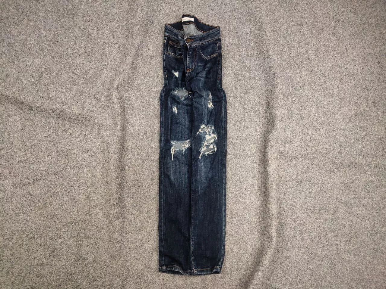Balmain Pierre Balmain Design 17 CV Distressed Denim Slim Jeans Size US 26 / EU 42 - 1 Thumbnail