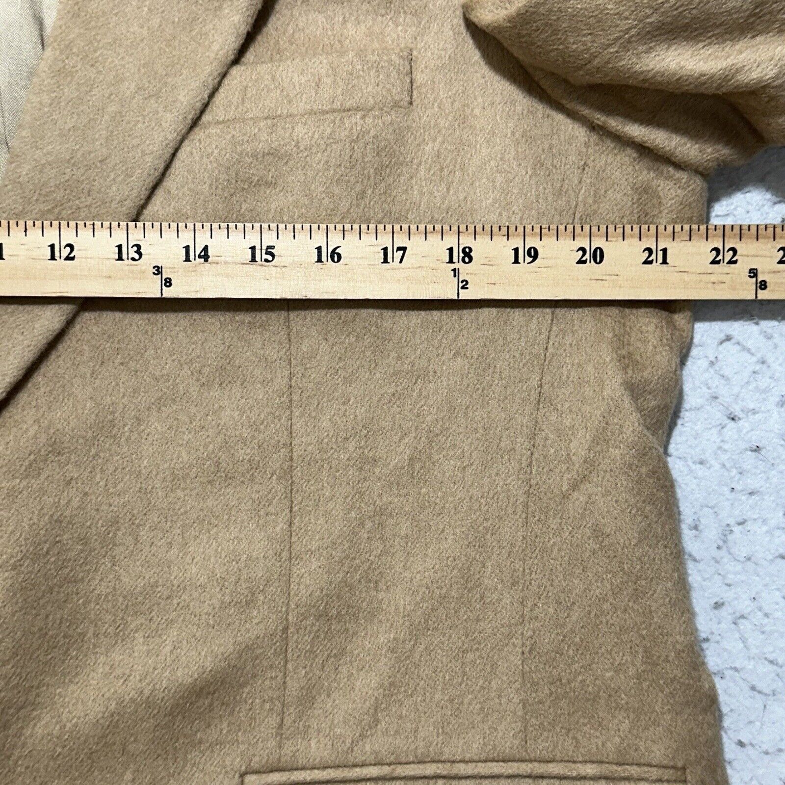 Other Christopher Hayes 42S 100% Camelhair Suit Jacket Beige Coat Size 42S - 12 Thumbnail