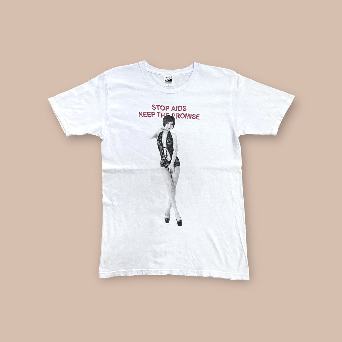 Rare Japanese Porn Star campaign to stop AIDS Tee | Grailed