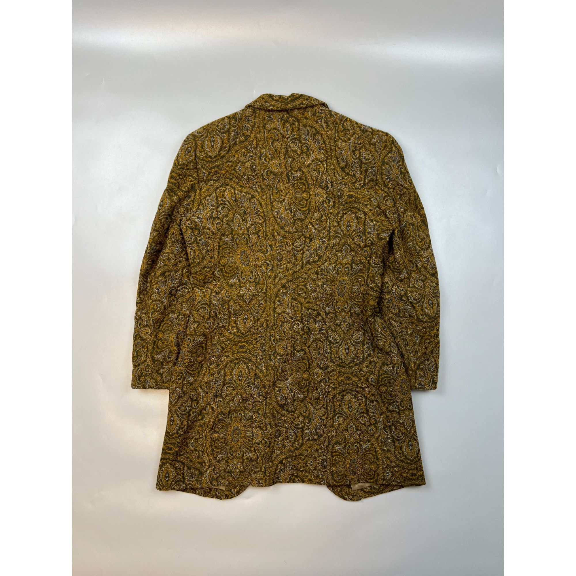 Kenzo Paris Abstract Pattern Tweed Coat (Y0680)