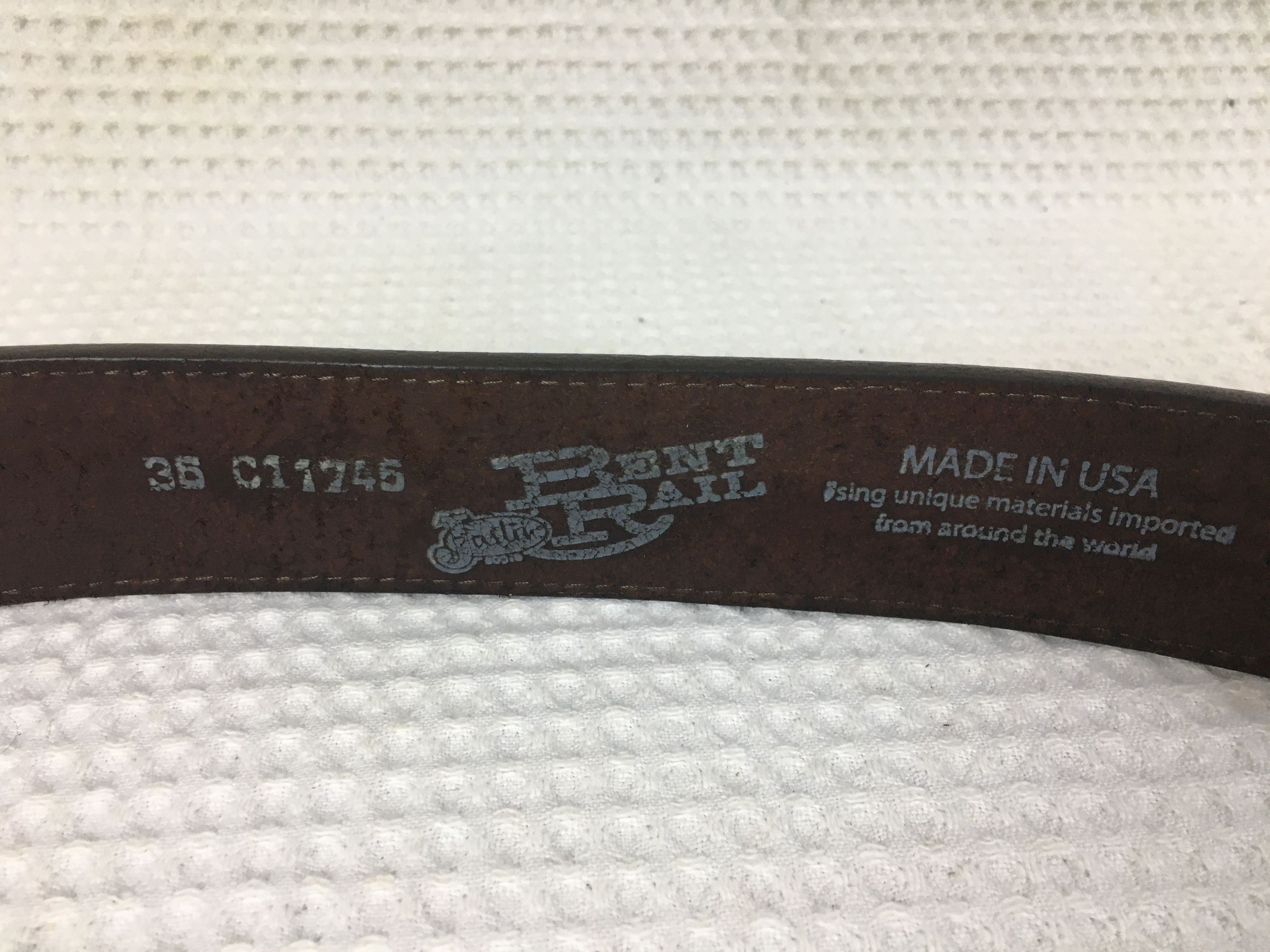 Vintage Bent Rail Belt Size 36 - 3 Thumbnail
