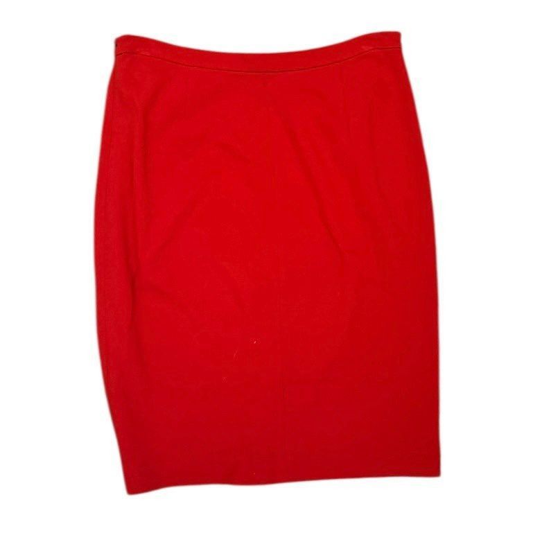 Diane von Furstenberg Diane von Furstenberg Red Pencil Skirt Women’s 12 Zip Back K Size 34" / US 12 / IT 48 - 2 Thumbnail