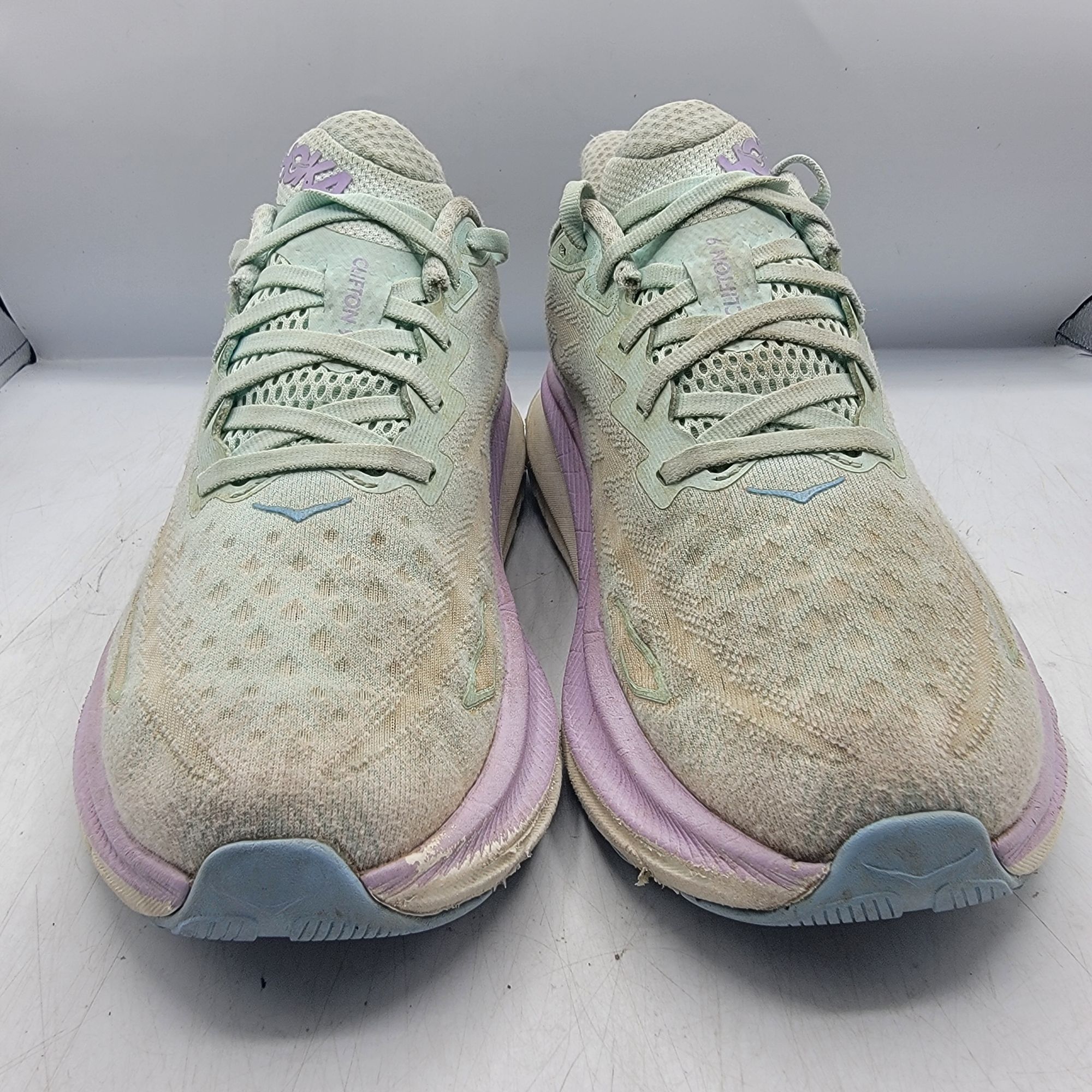 Hoka Hoka Clifton 9 Womens 9 B Sunlit Ocean Lilac Mist Athletic S Size US 9 / IT 39 - 13 Thumbnail
