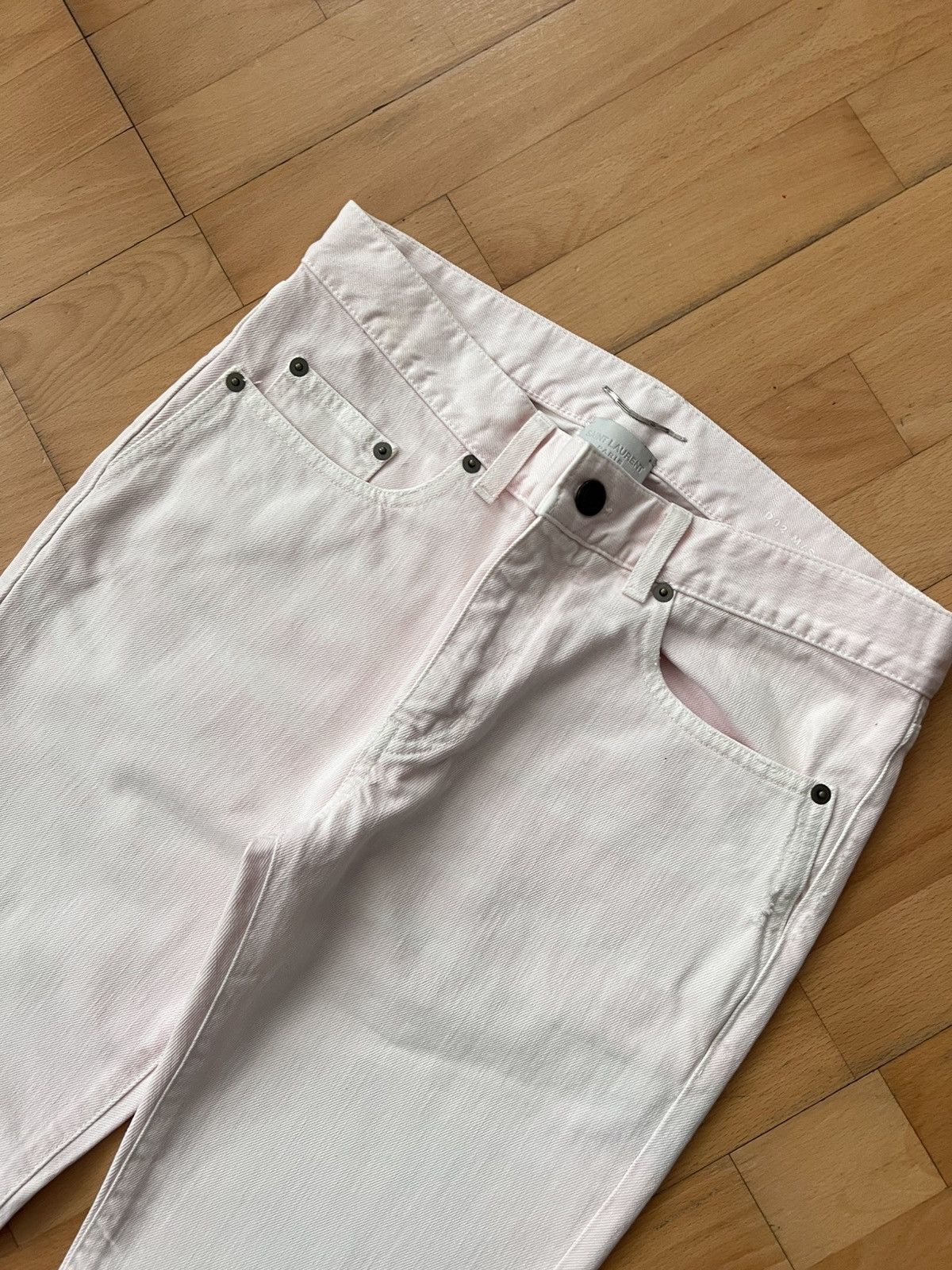 Saint Laurent Paris Saint Laurent by Hedi light pink jeans Size US 31 - 2 Thumbnail